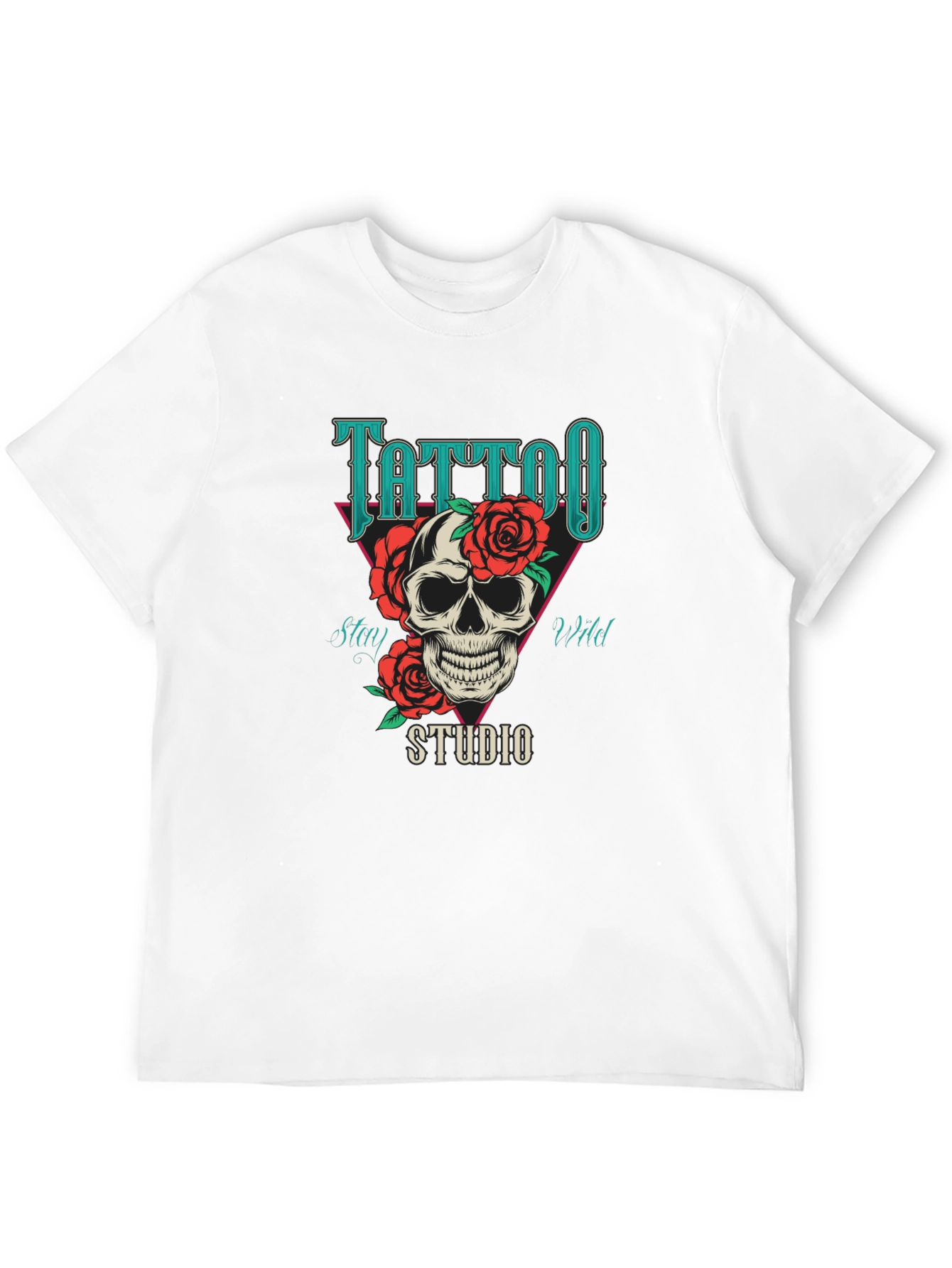 Tattoo Studio Skull Graphic T-Shirt - Stay Wild