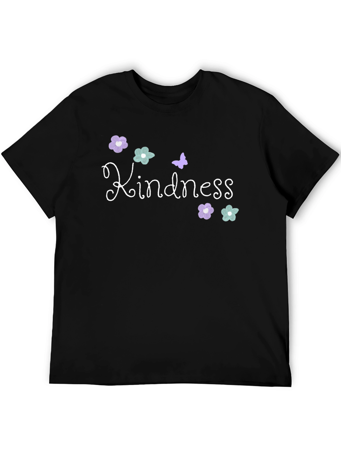 Kindness Graphic Tee - Black Cotton Blend