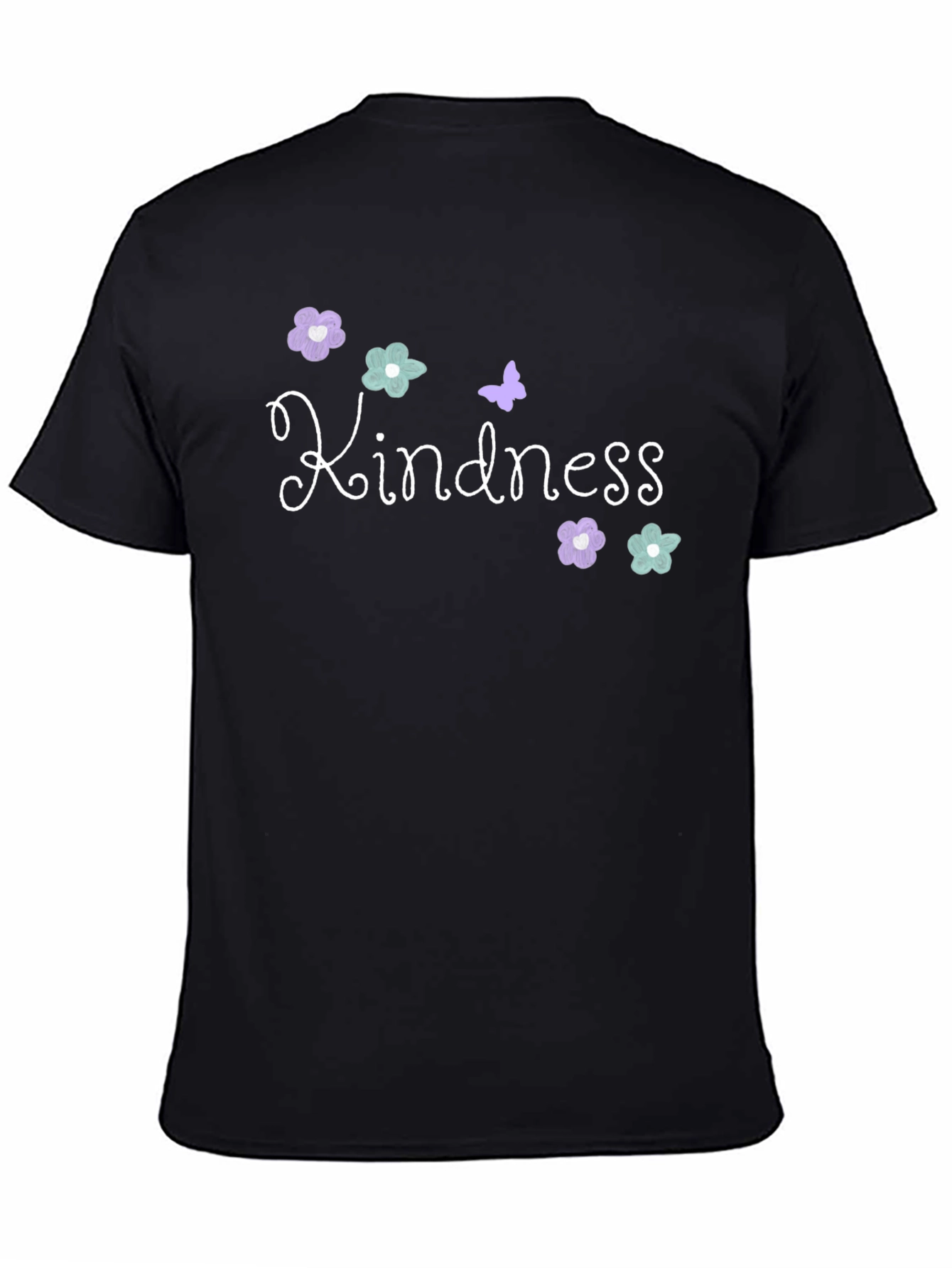 Kindness Graphic Tee - Black Cotton Blend