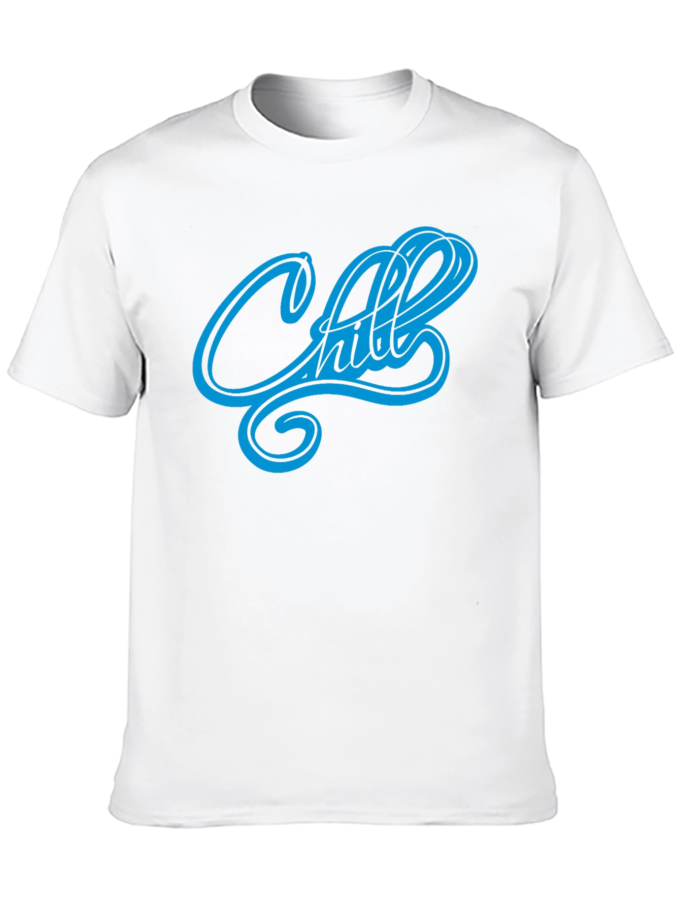 Chill Mode On: Mens Black Graphic T-Shirt