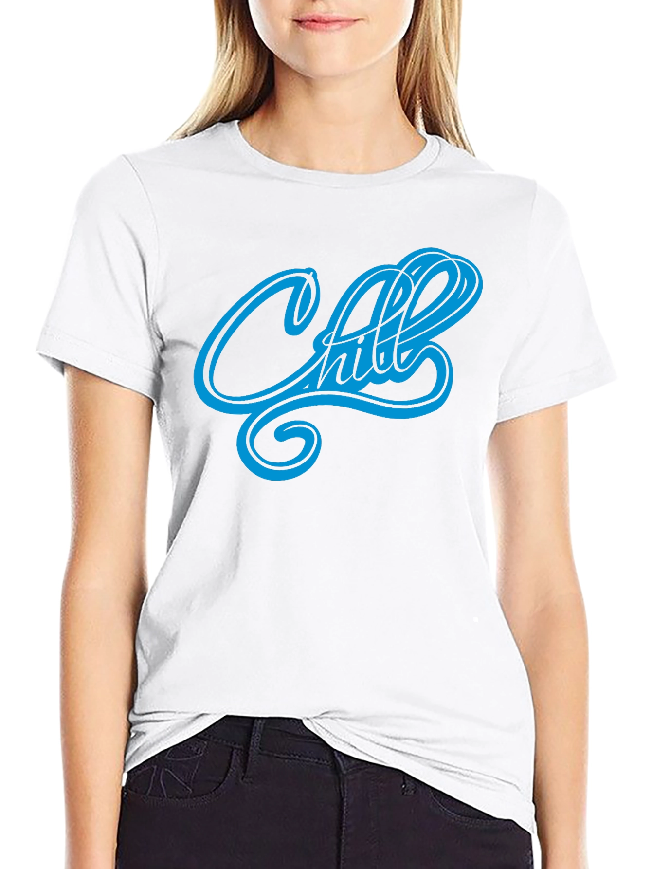 Chill Mode On: Mens Black Graphic T-Shirt