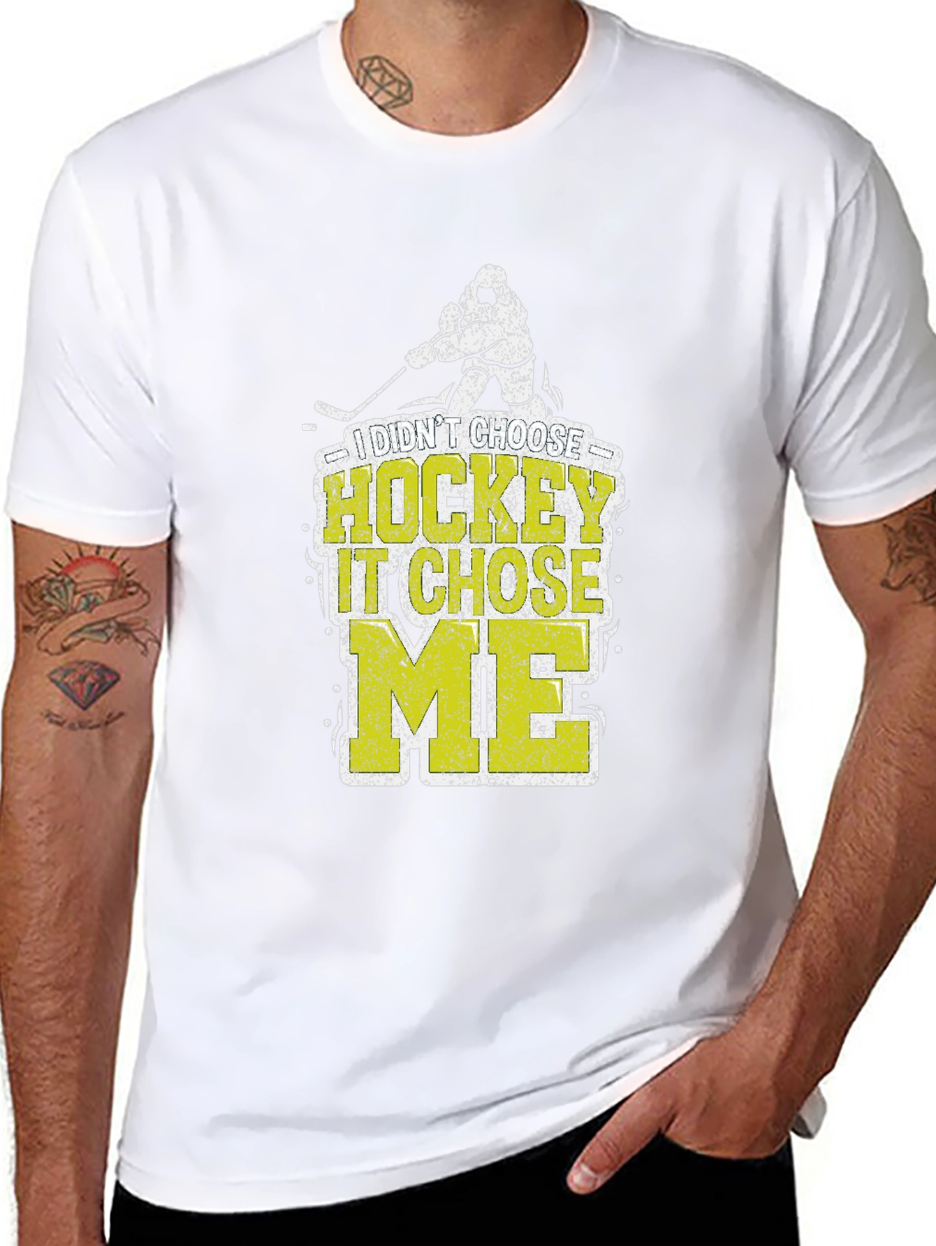 I Didnt Choose Hockey It Chose Me T-Shirt