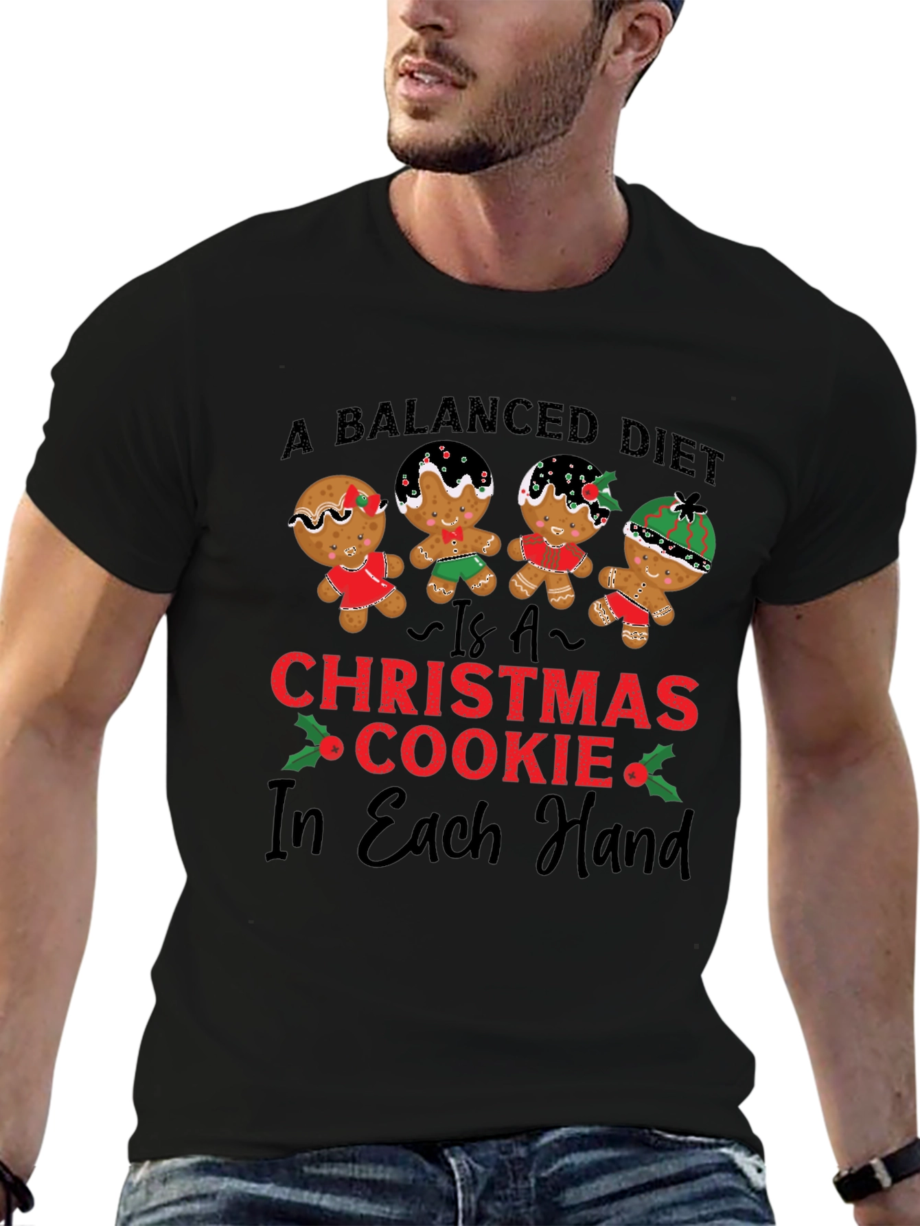 Christmas Cookie Balanced Diet T-Shirt