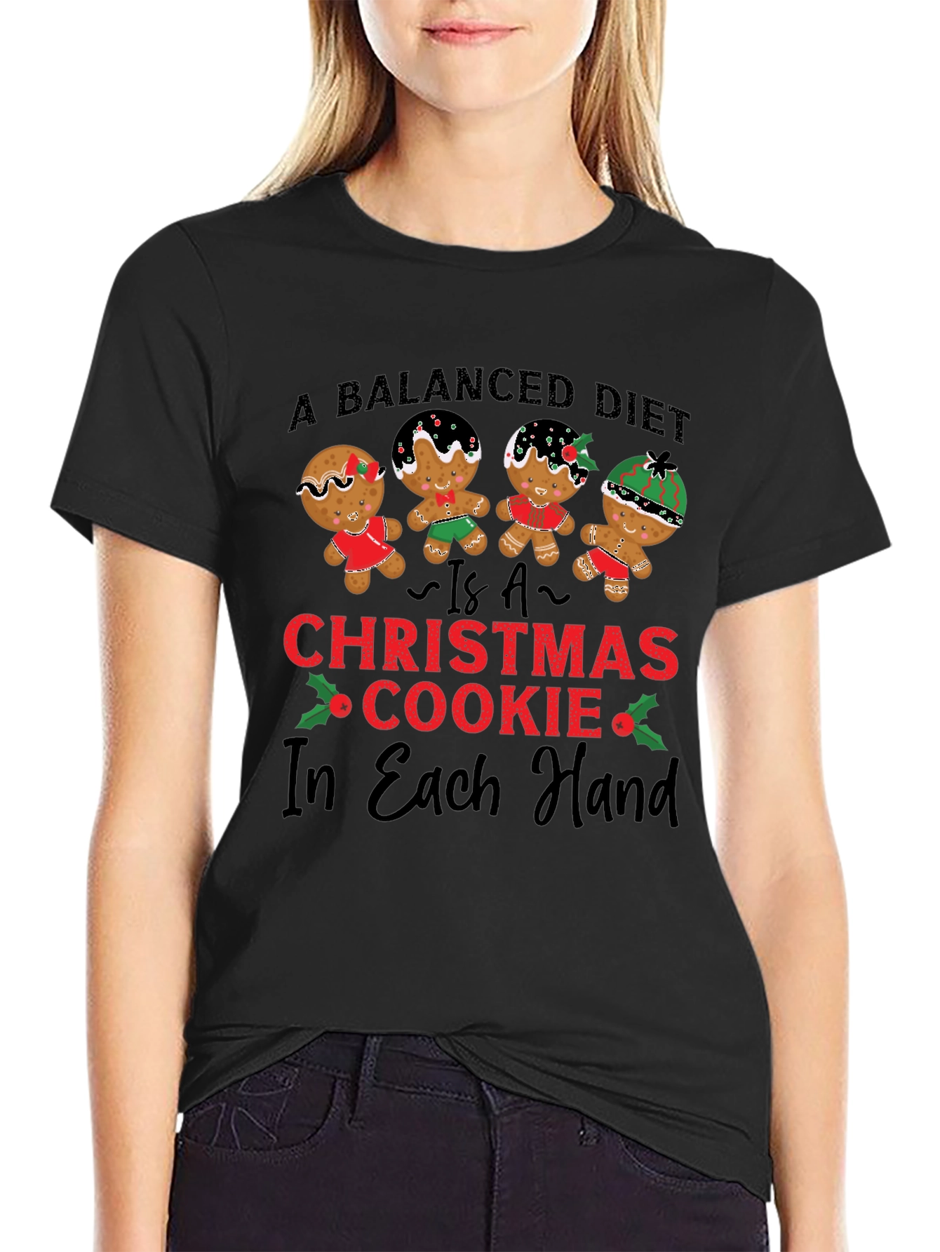 Christmas Cookie Balanced Diet T-Shirt