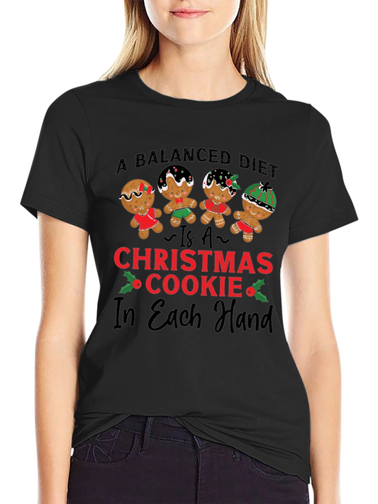 Christmas Cookie Balanced Diet T-Shirt