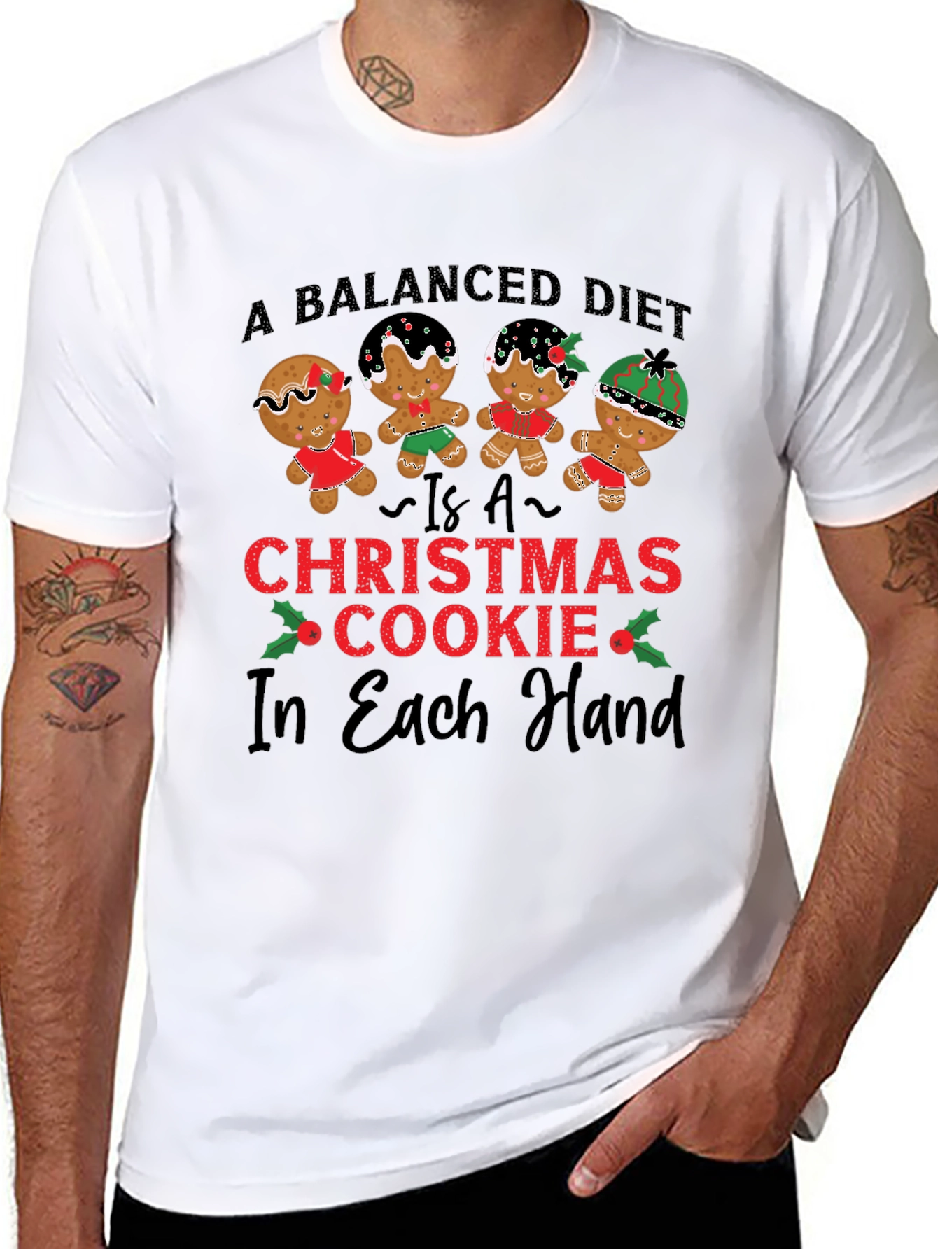 Christmas Cookie Balanced Diet T-Shirt