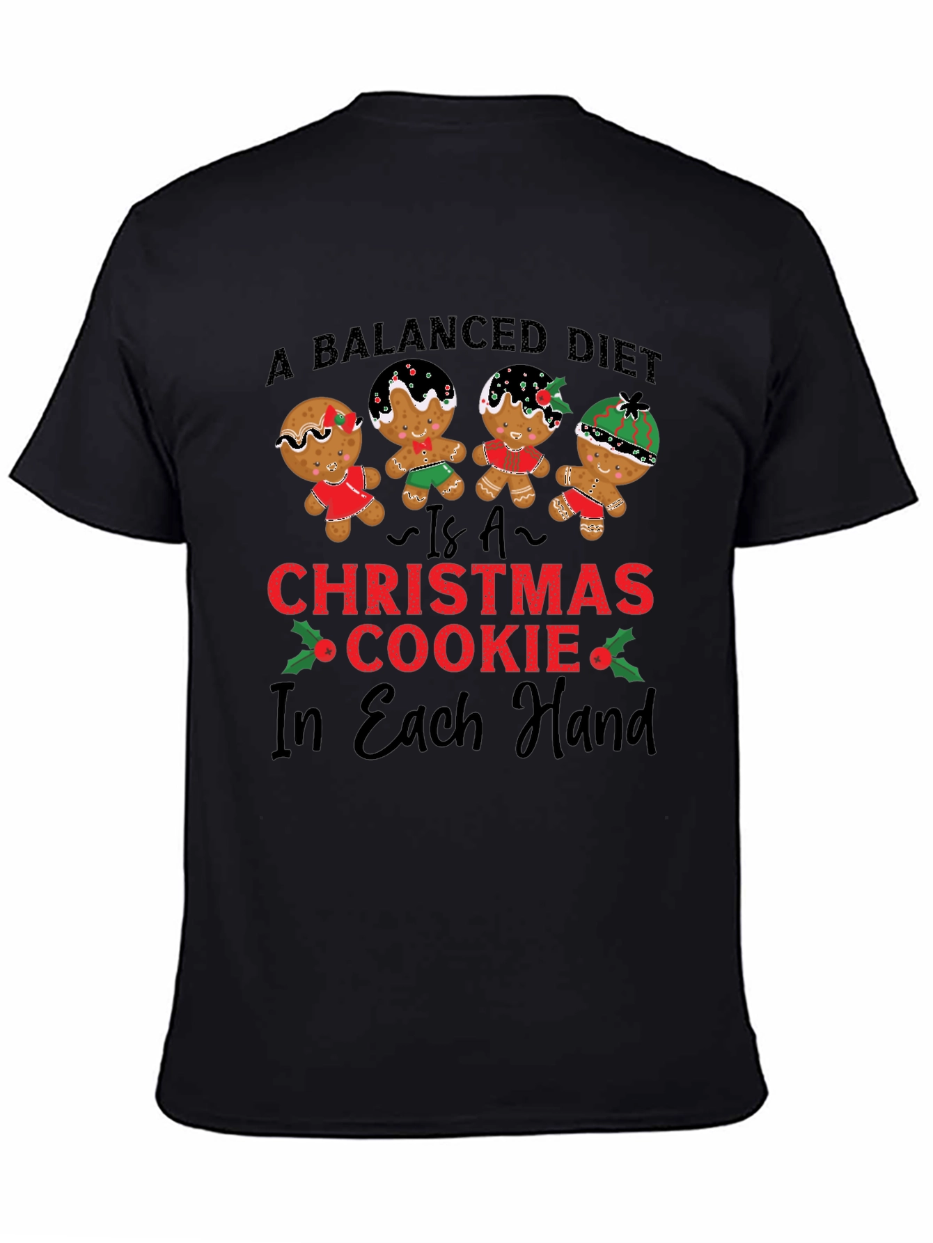 Christmas Cookie Balanced Diet T-Shirt