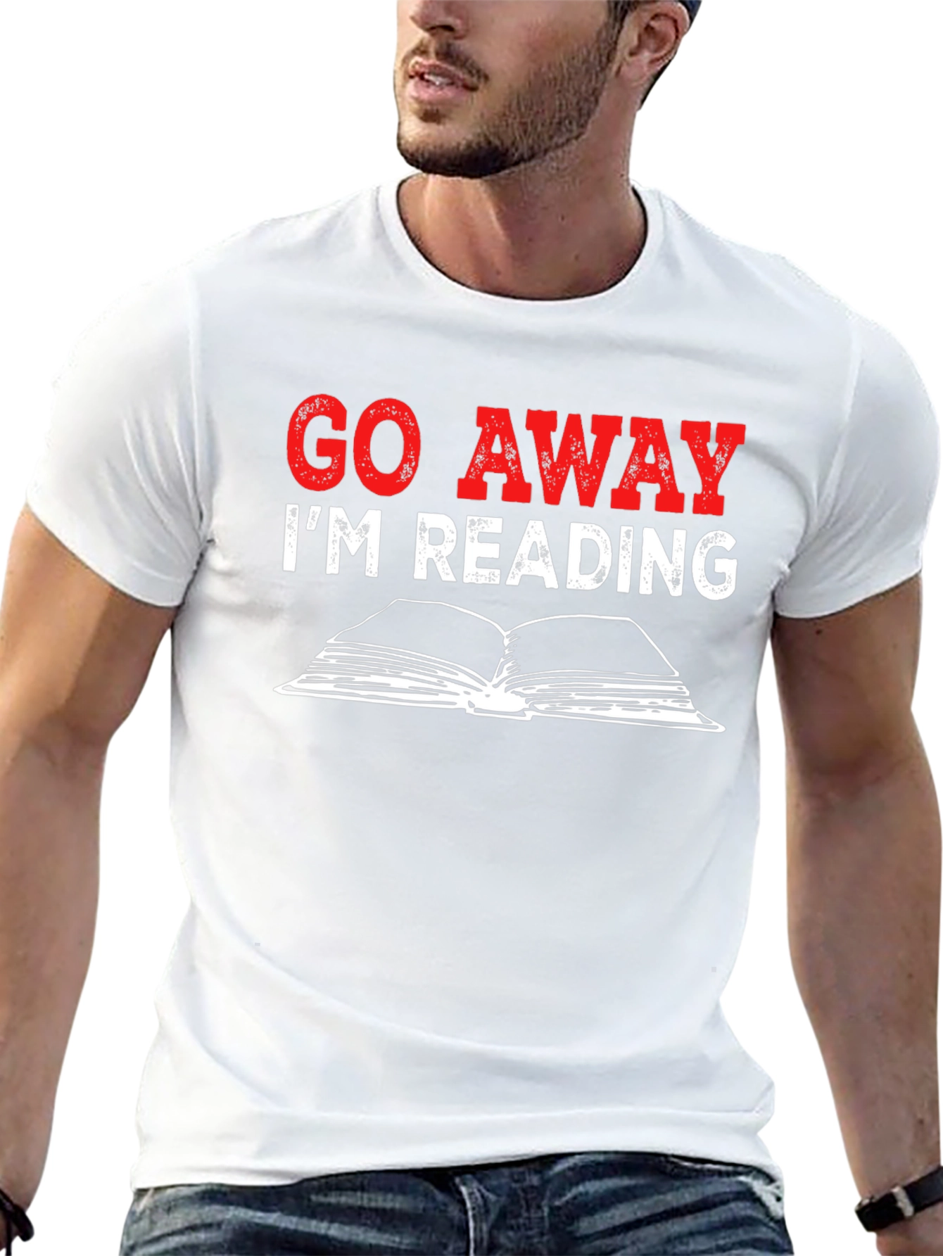 Go Away Im Reading Graphic T-Shirt