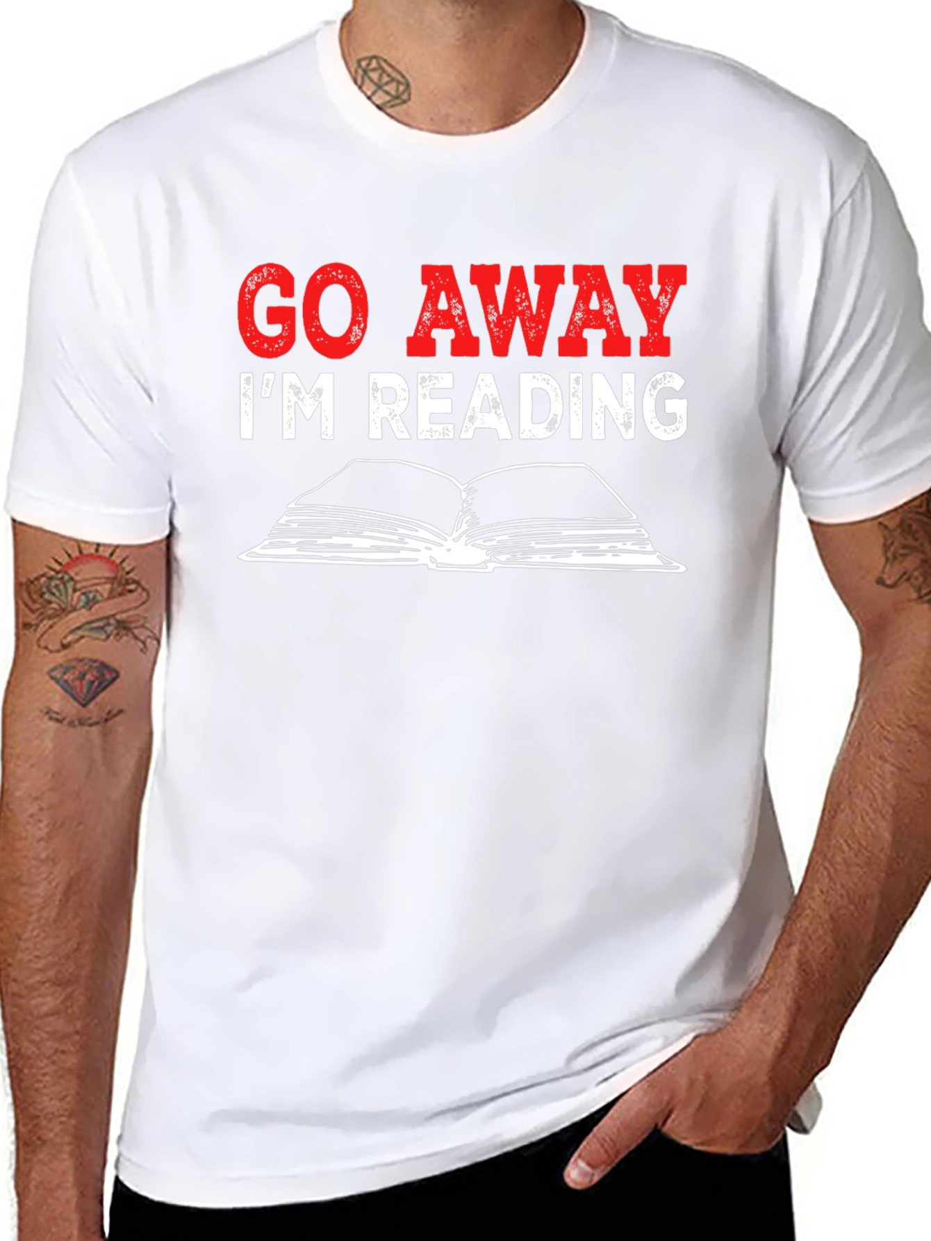 Go Away Im Reading Graphic T-Shirt