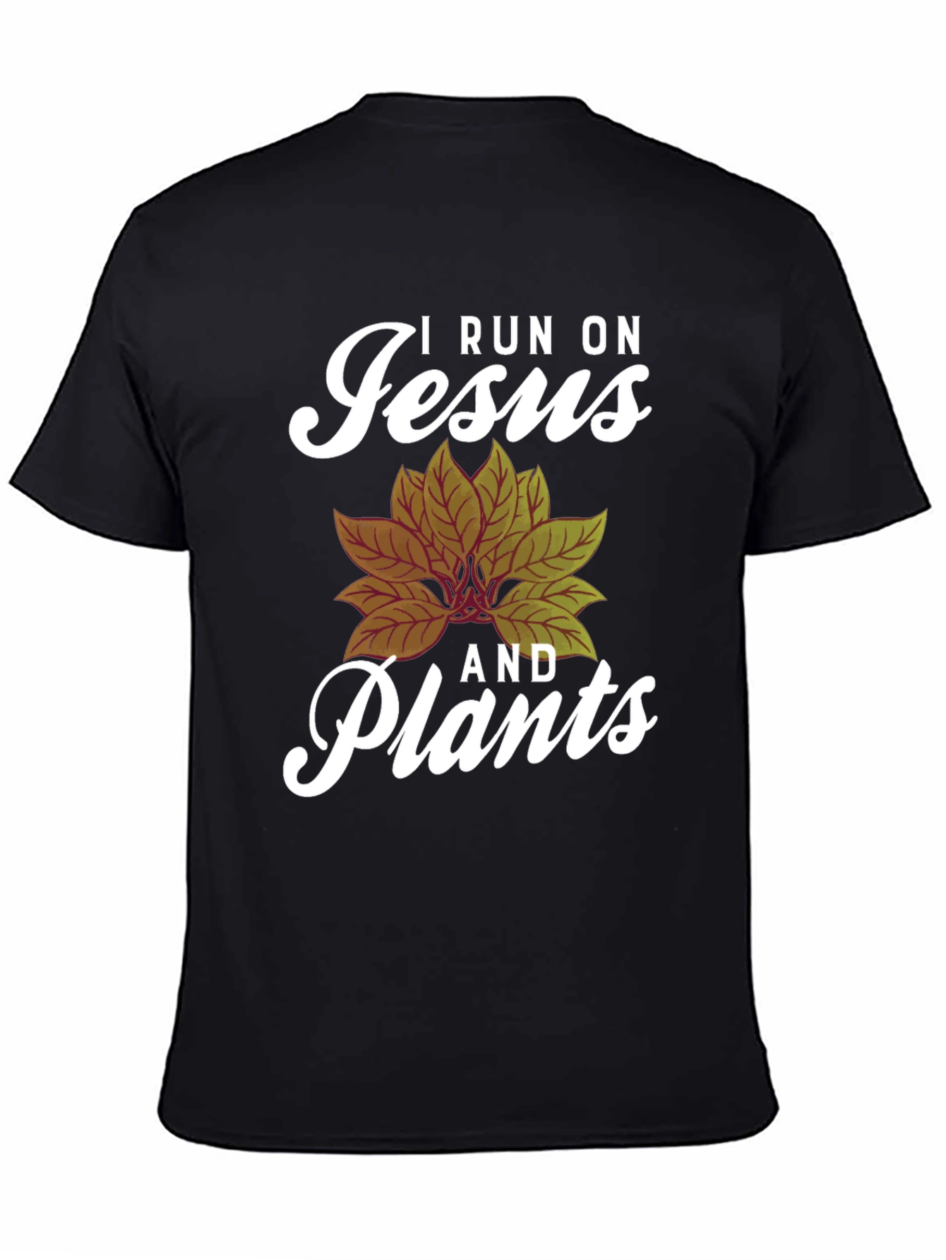 I Run On Jesus and Plants Graphic Tee