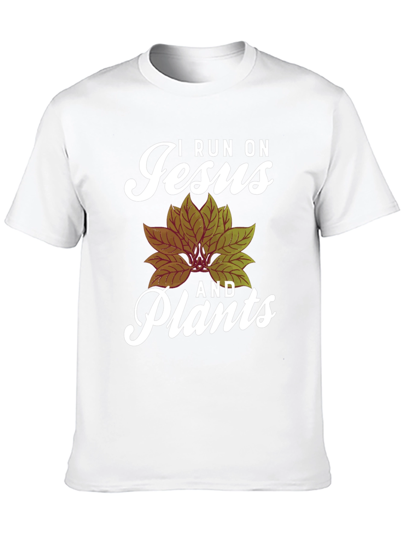 I Run On Jesus and Plants Graphic Tee