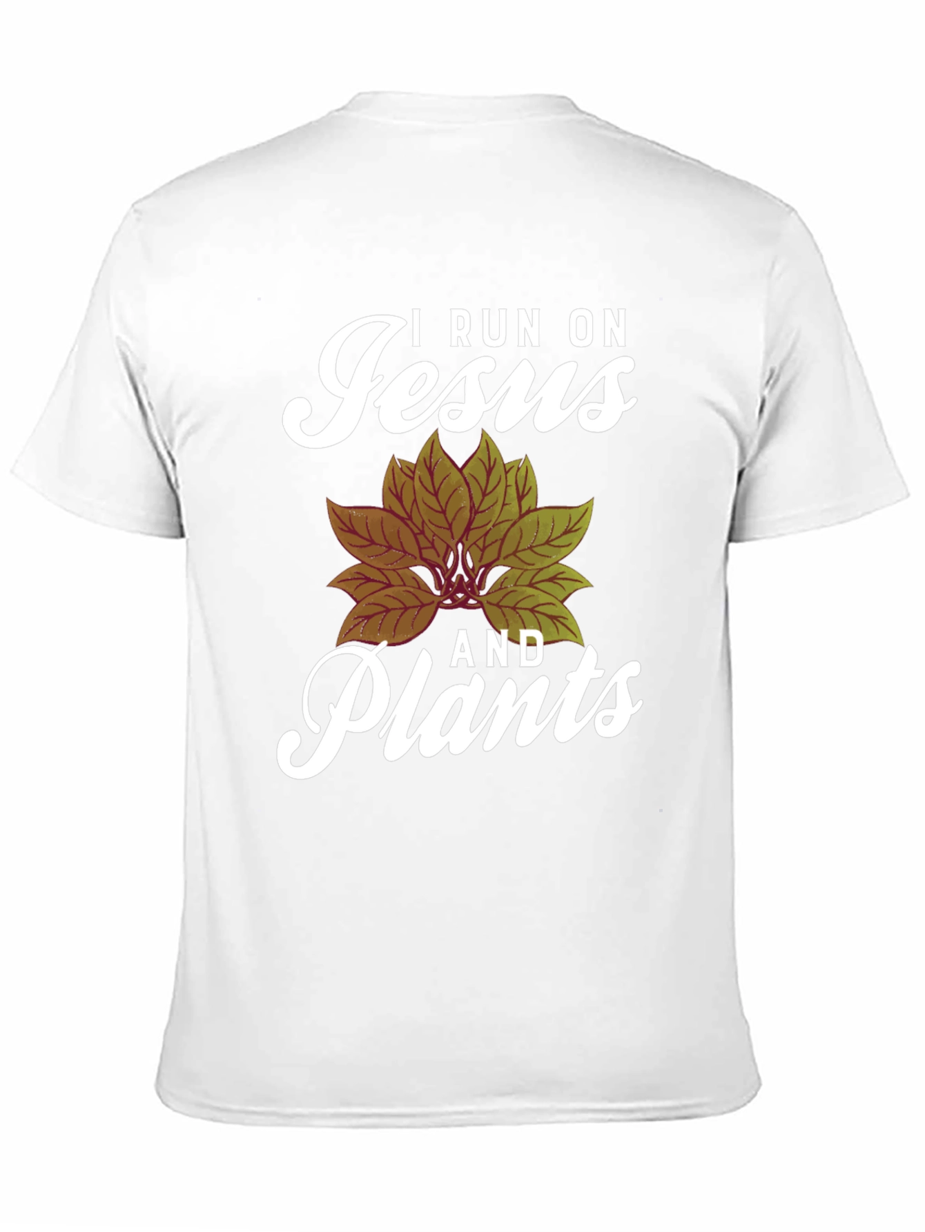 I Run On Jesus and Plants Graphic Tee