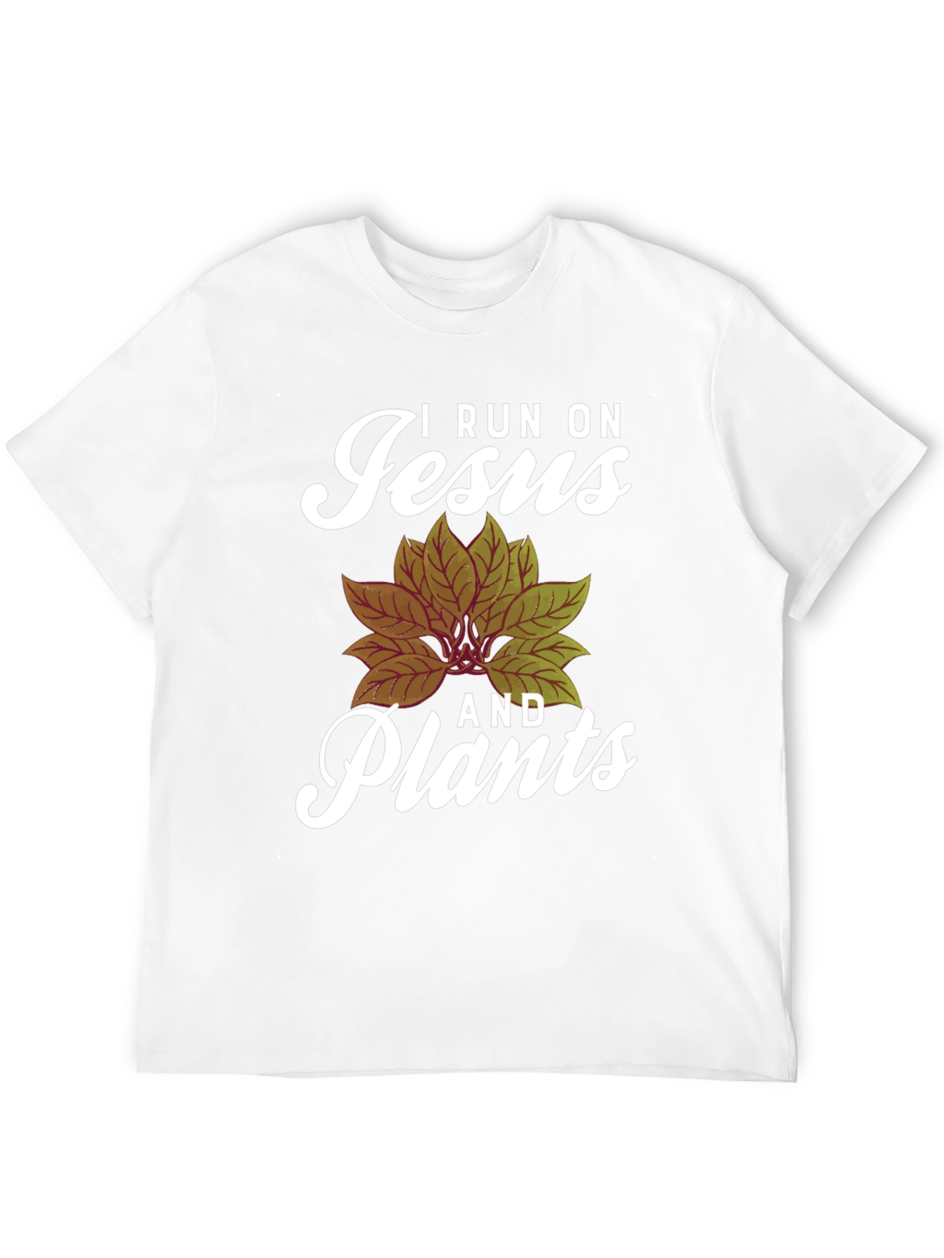 I Run On Jesus and Plants Graphic Tee