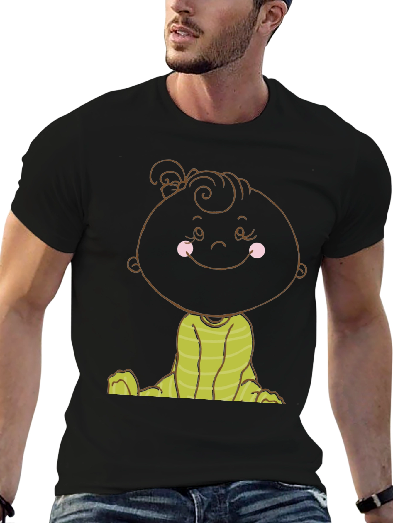 Cute Cartoon Baby Graphic T-Shirt