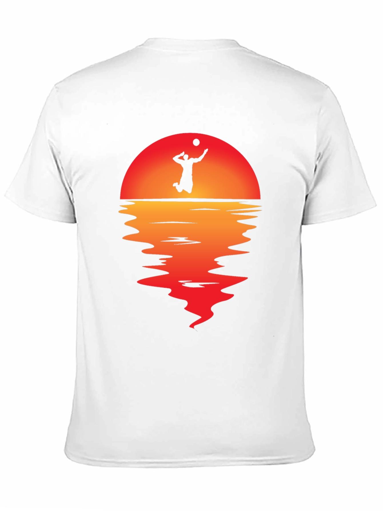 Volleyball Sunset Graphic Tee