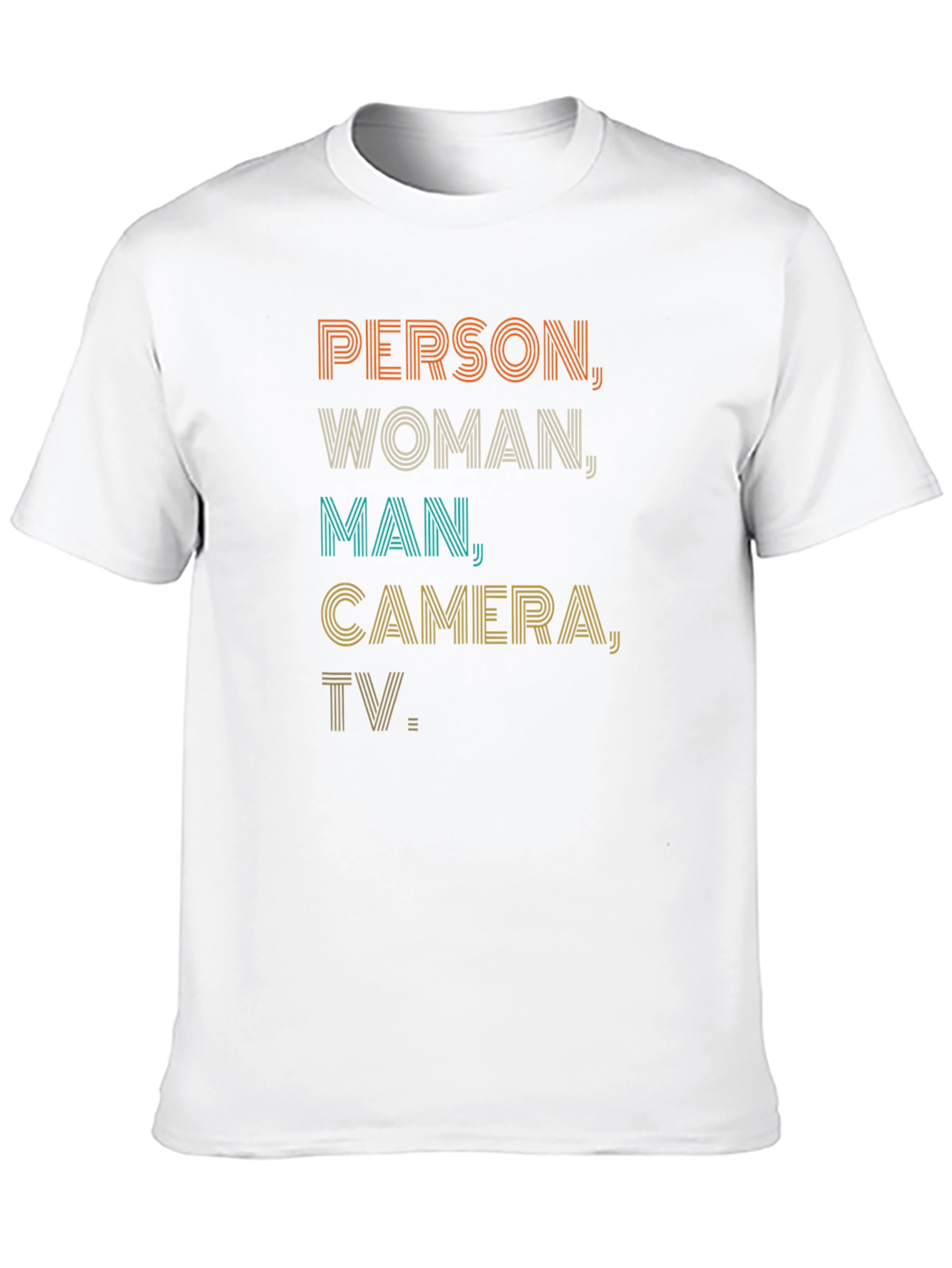 Person Woman Man Camera TV Tee