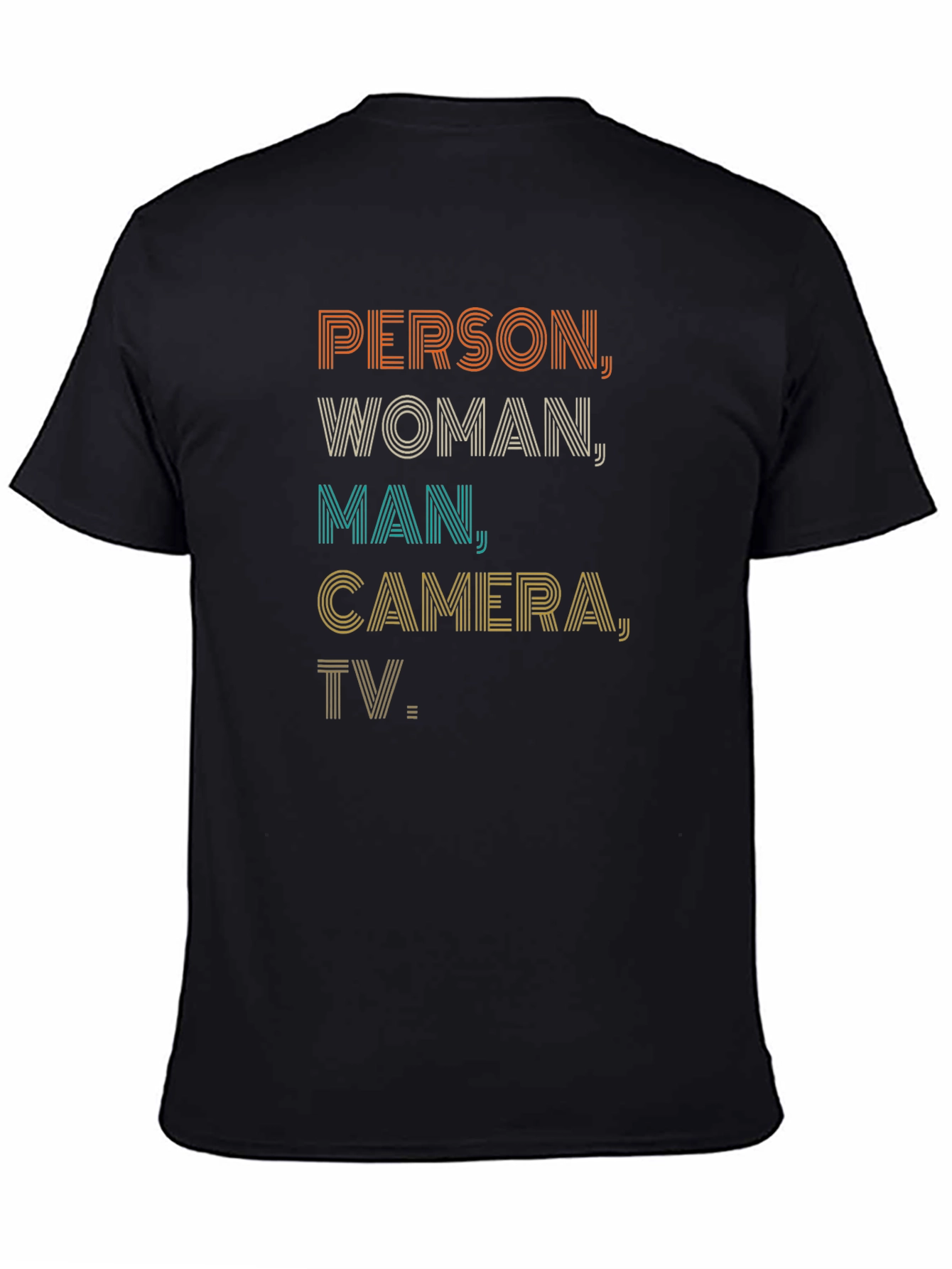 Person Woman Man Camera TV Tee