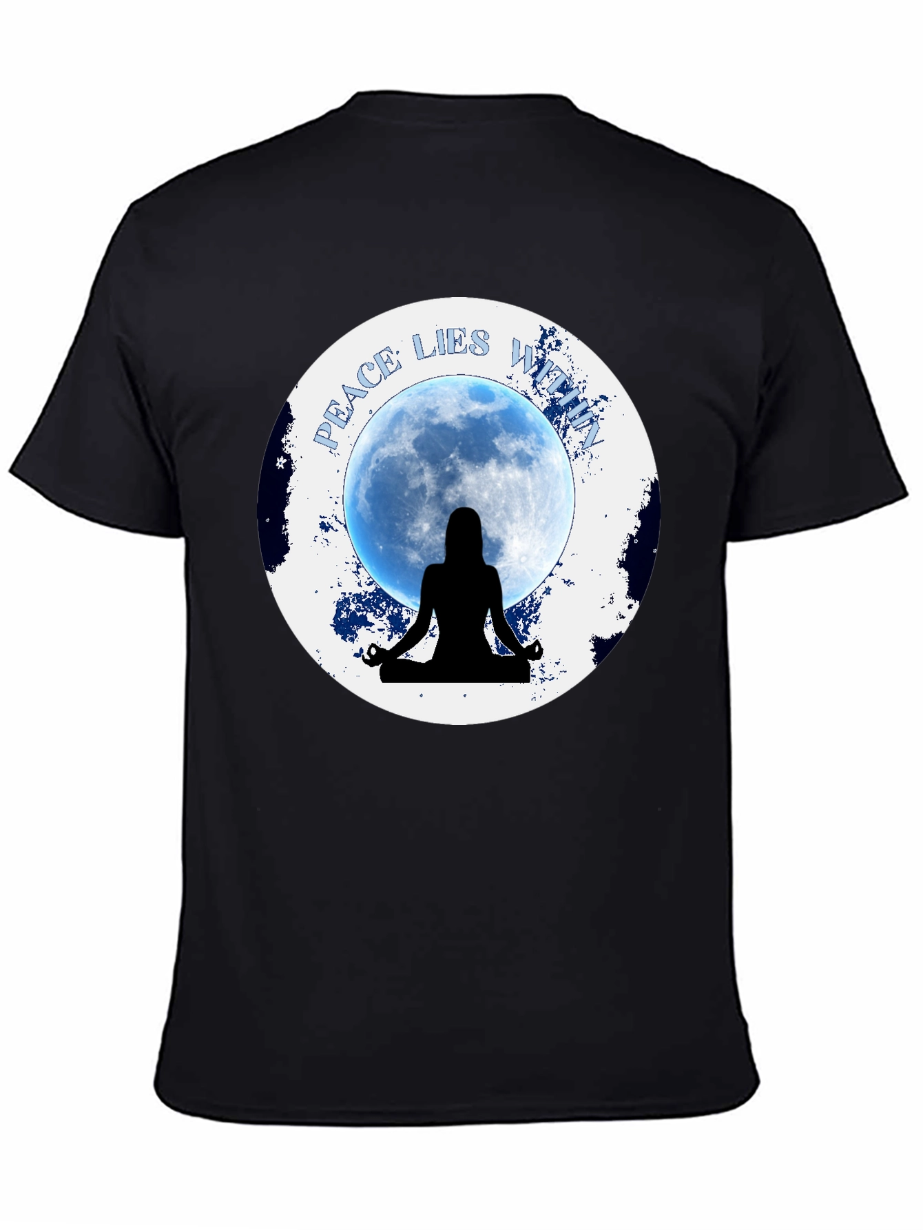 Peace Within Meditation T-Shirt - Black