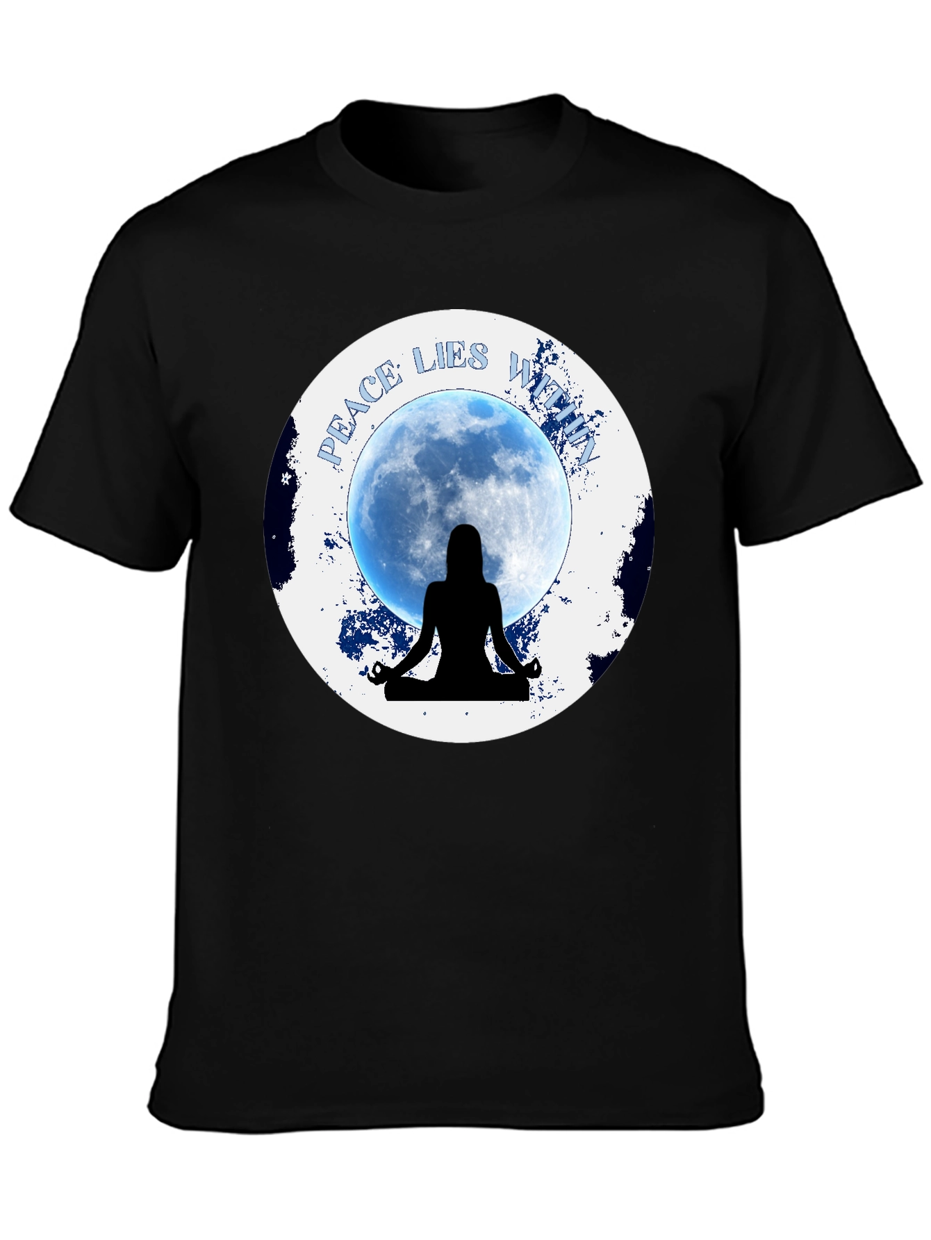 Peace Within Meditation T-Shirt - Black