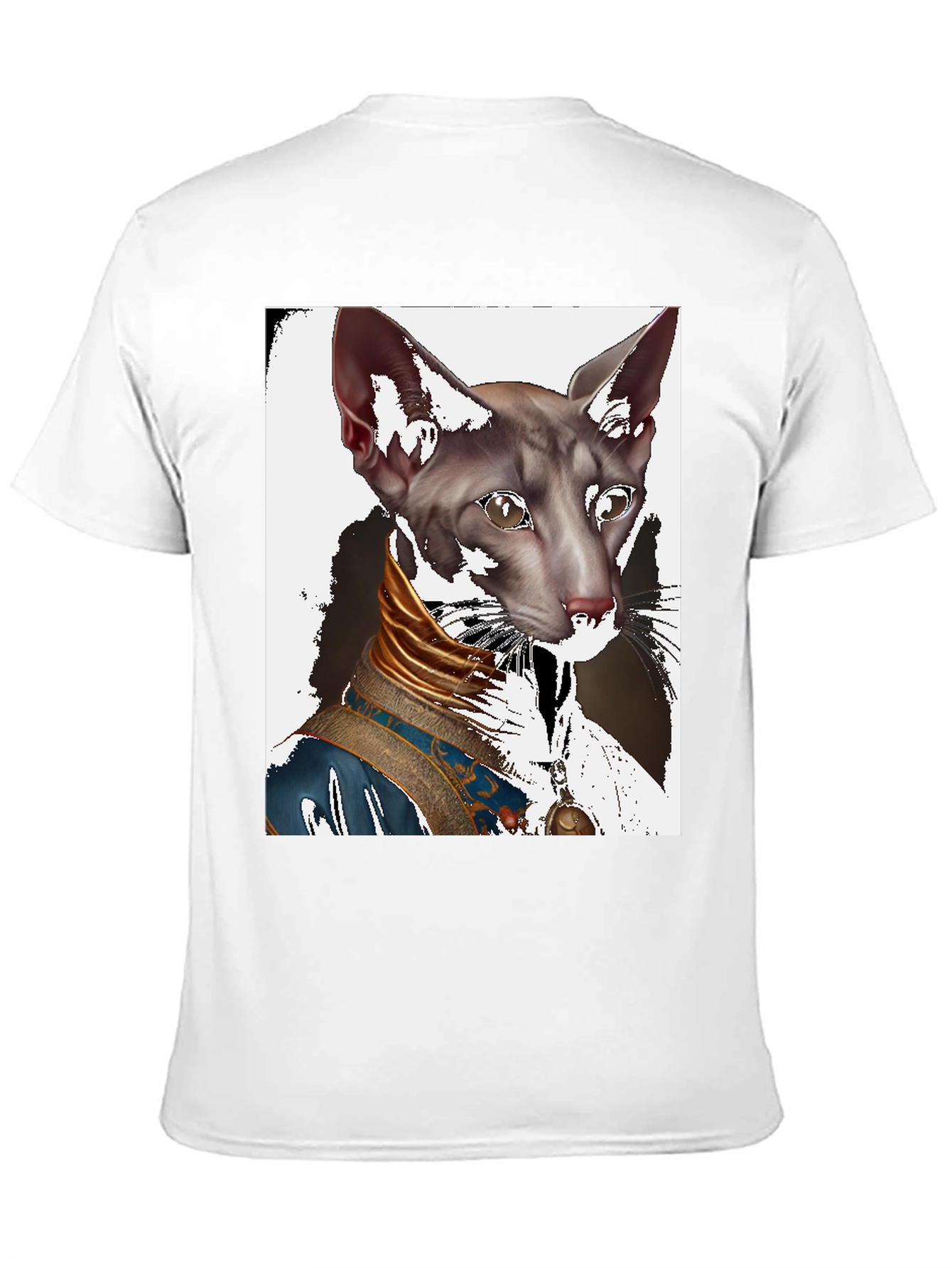 Regal Cat Graphic Tee - Unique Design