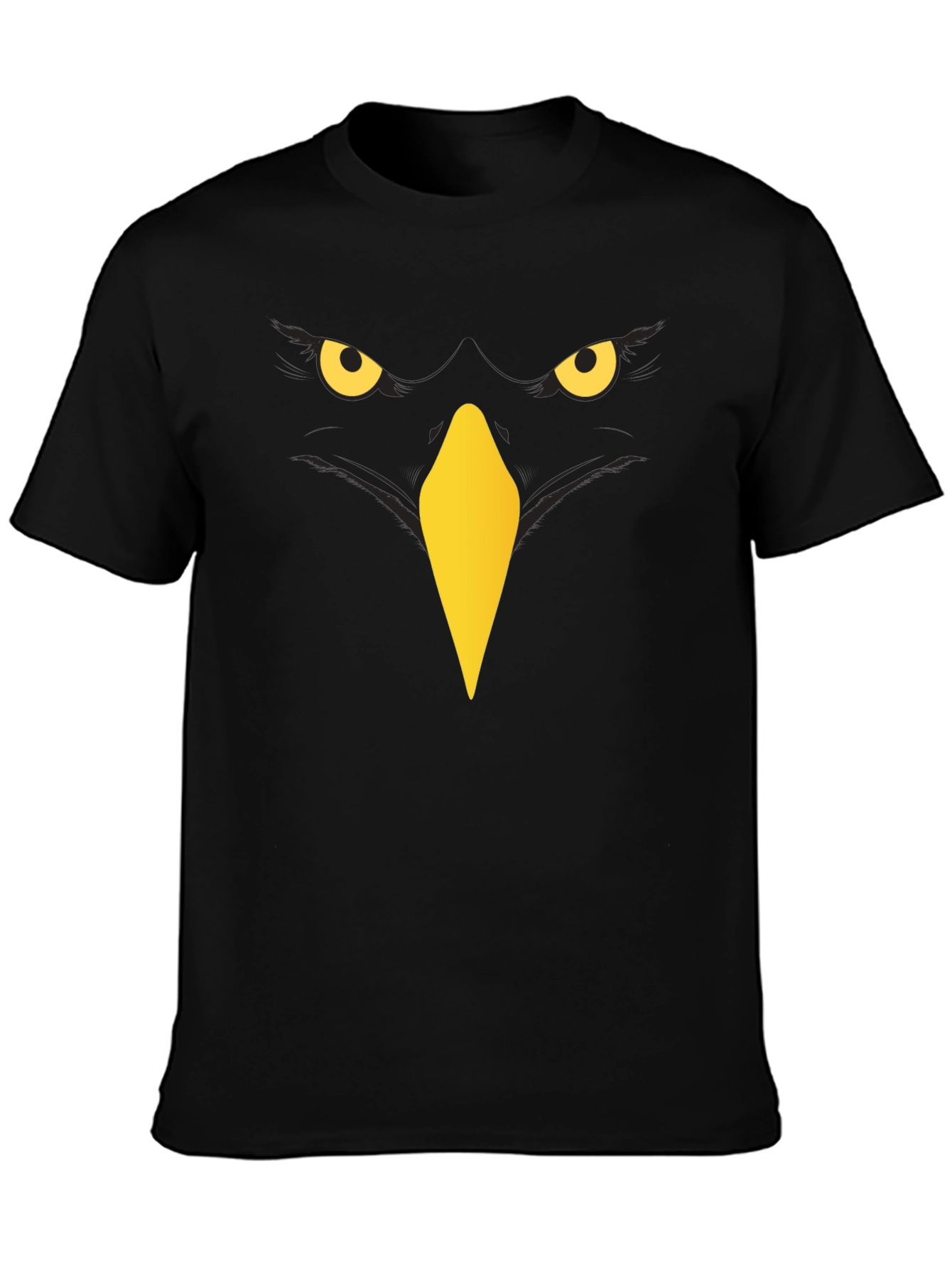 Raven Graphic T-Shirt - Mens Black Crew Neck