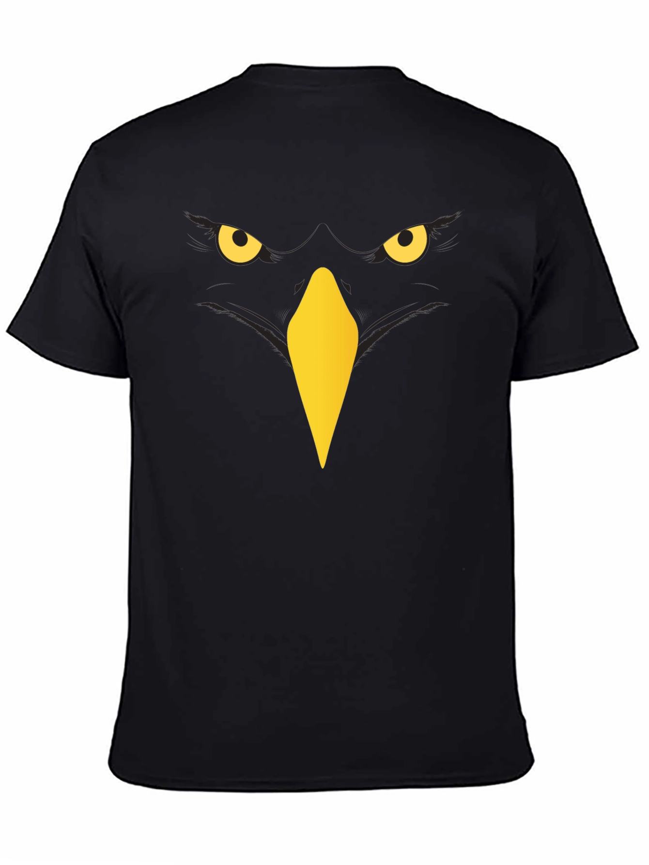 Raven Graphic T-Shirt - Mens Black Crew Neck