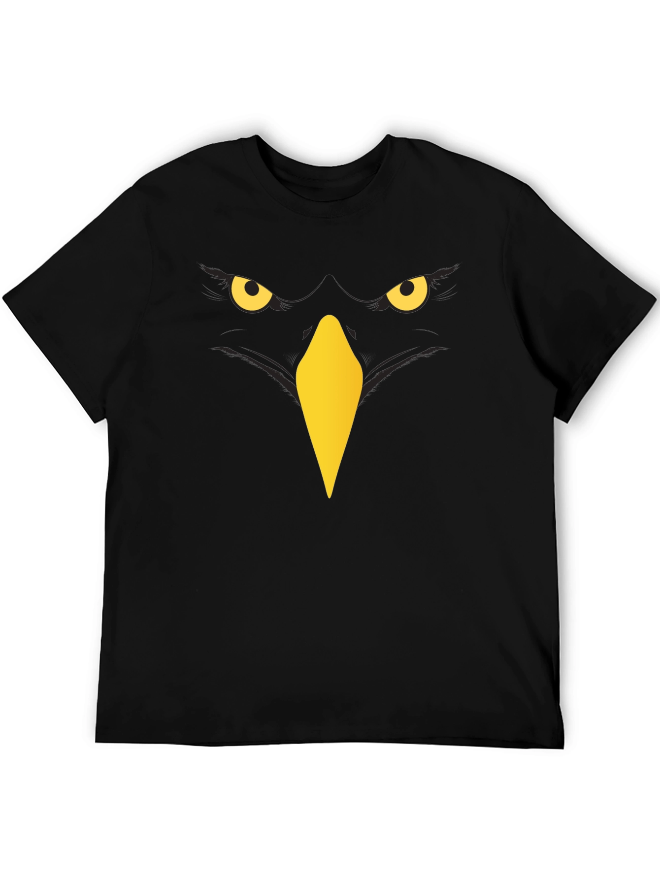 Raven Graphic T-Shirt - Mens Black Crew Neck