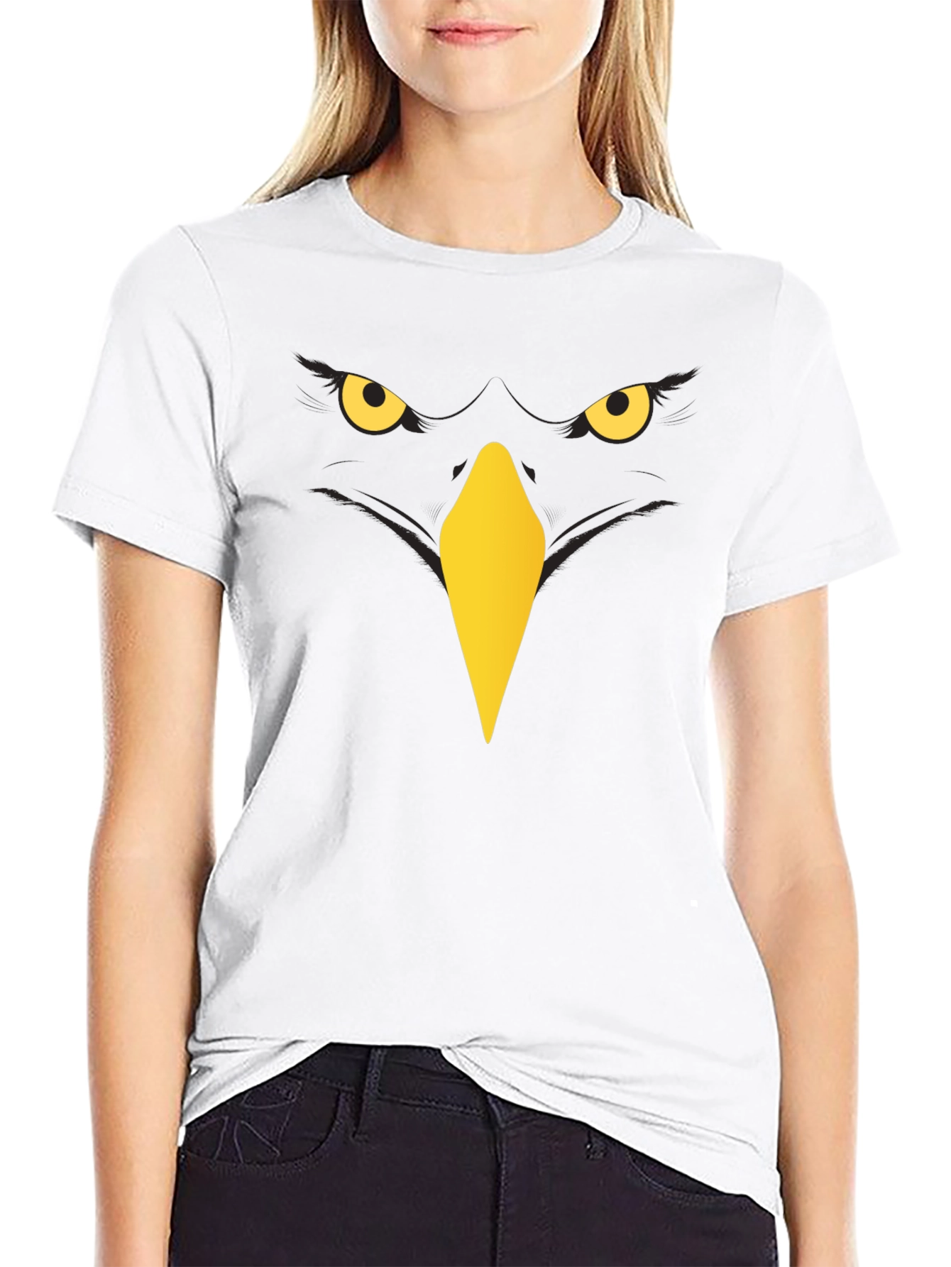 Raven Graphic T-Shirt - Mens Black Crew Neck