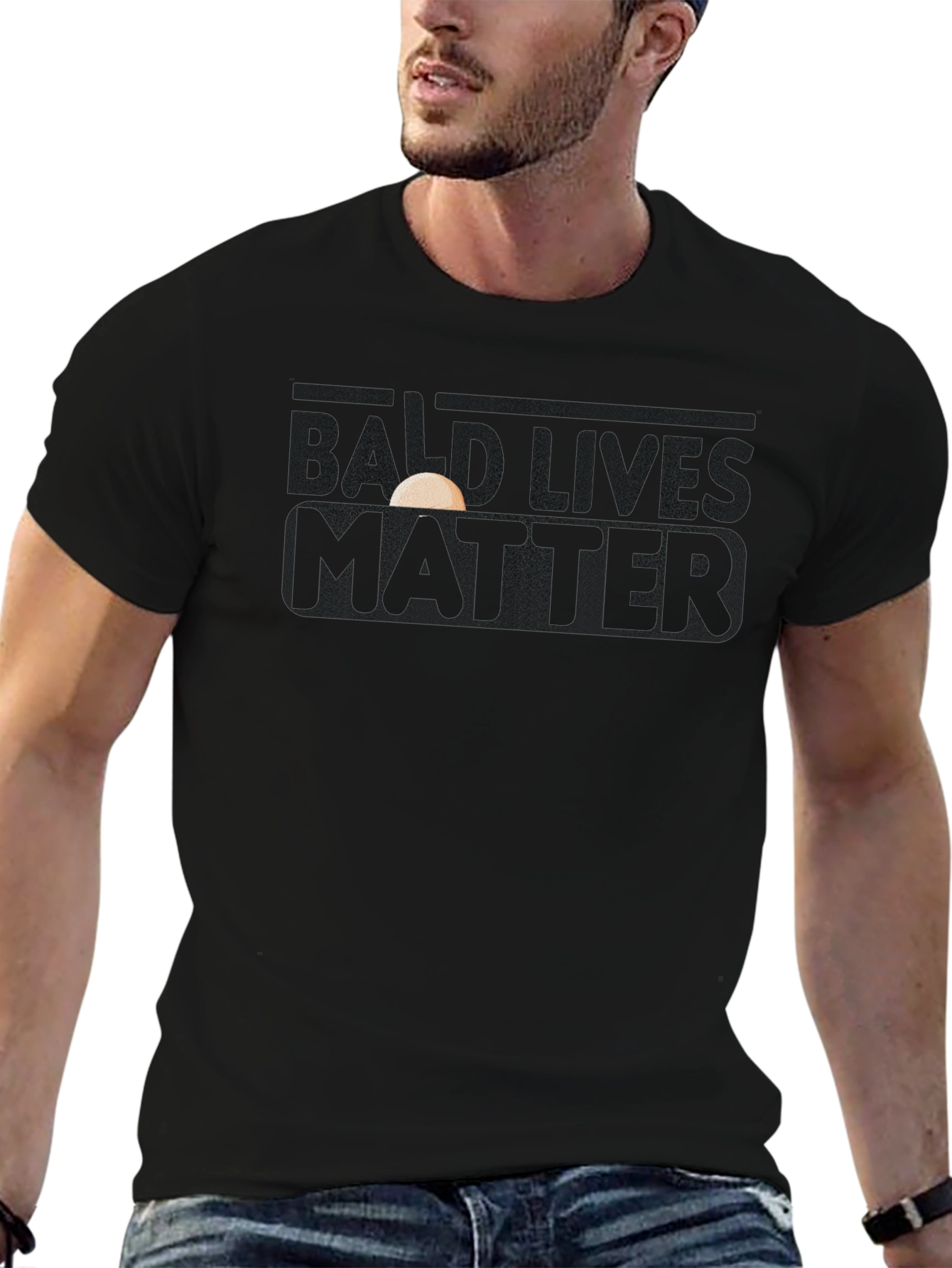 Bald Lives Matter Graphic T-Shirt