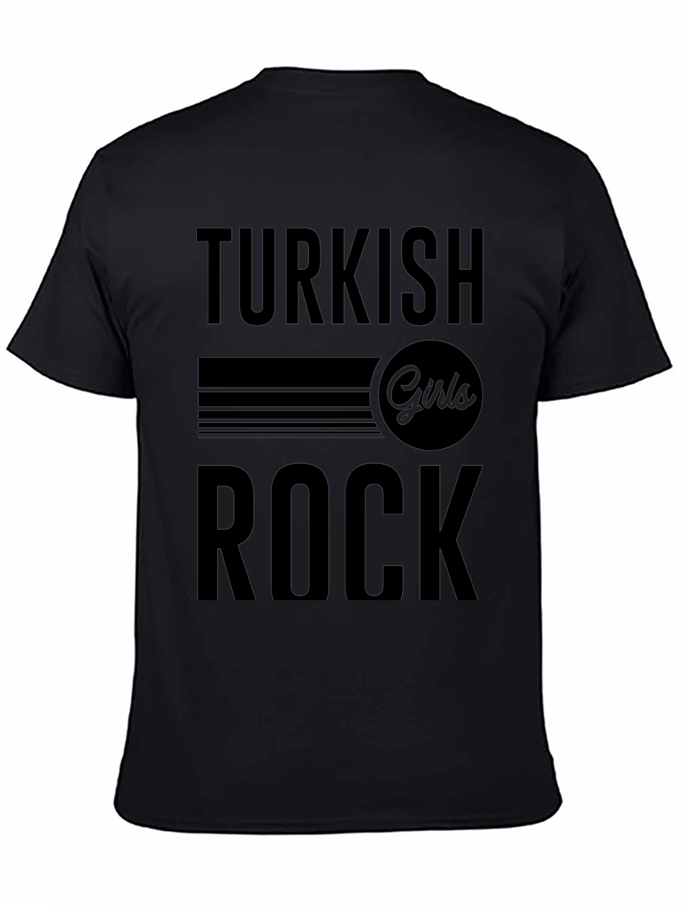 Turkish Girls Rock T-Shirt - Black Graphic Tee