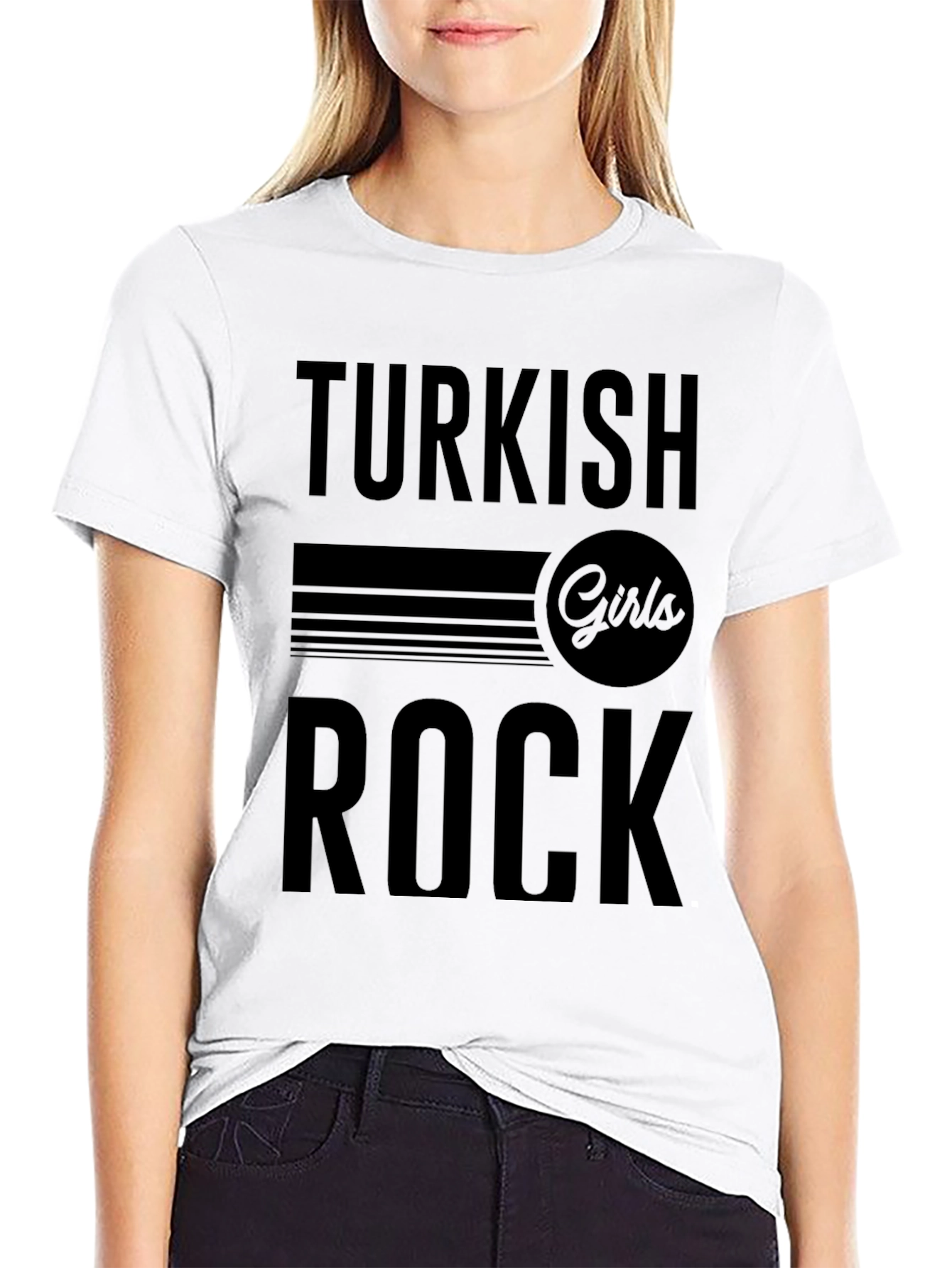 Turkish Girls Rock T-Shirt - Black Graphic Tee