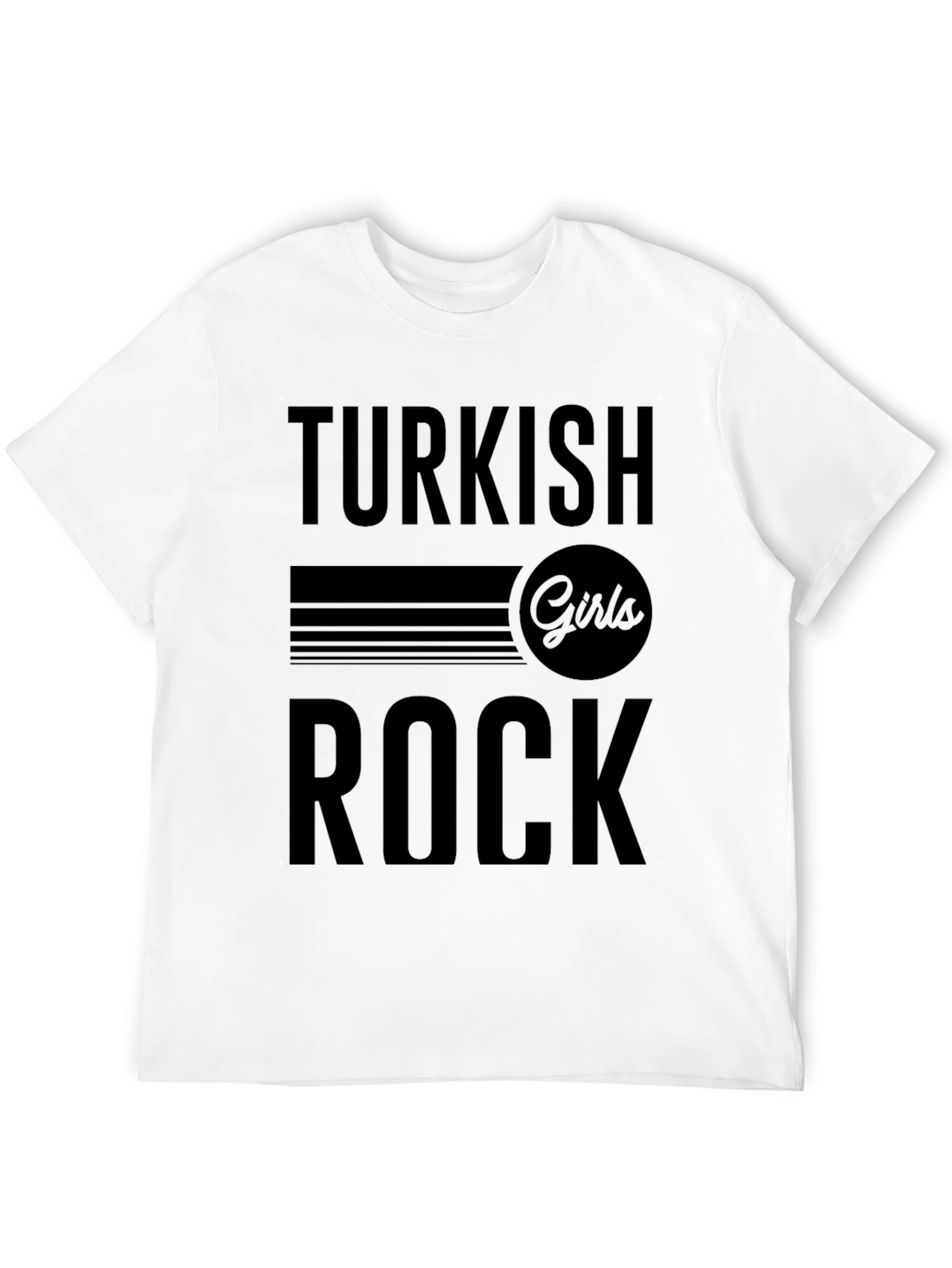 Turkish Girls Rock T-Shirt - Black Graphic Tee