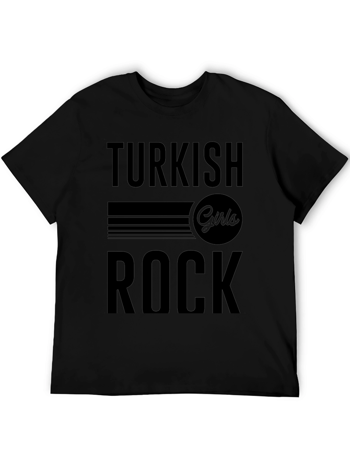 Turkish Girls Rock T-Shirt - Black Graphic Tee