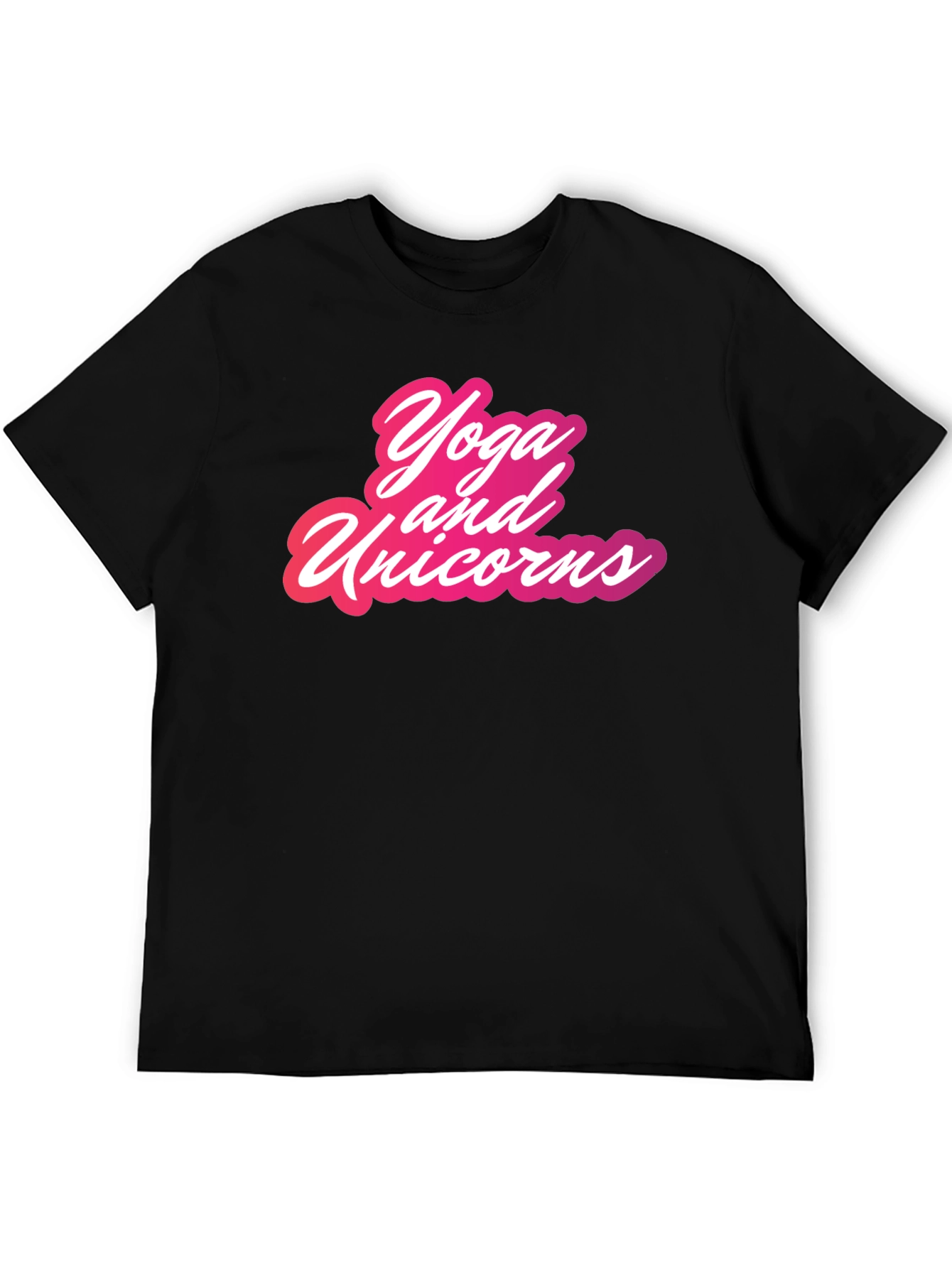 Yoga and Unicorns Graphic T-Shirt