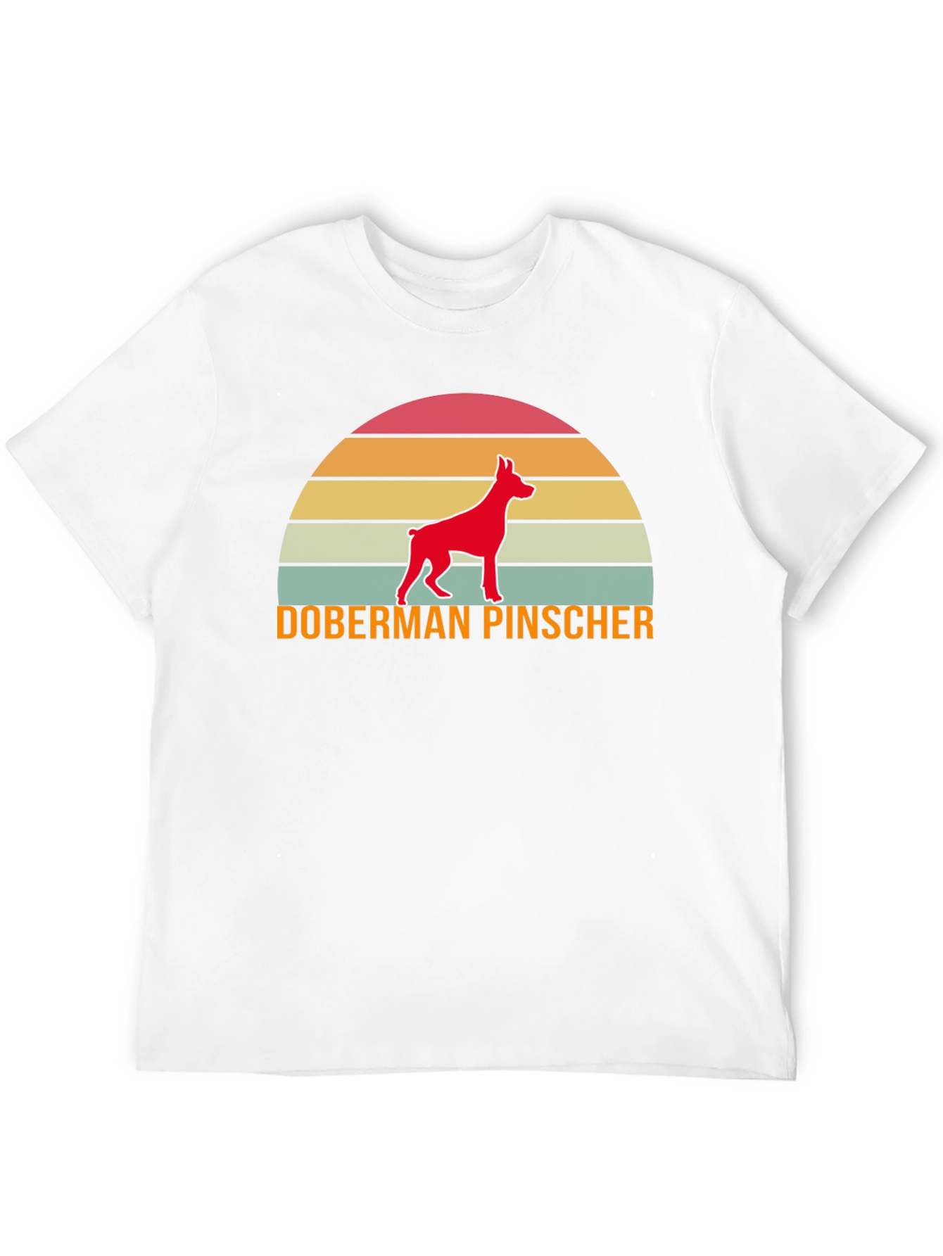 Doberman Sunset Graphic Tee - Dog Lover Shirt
