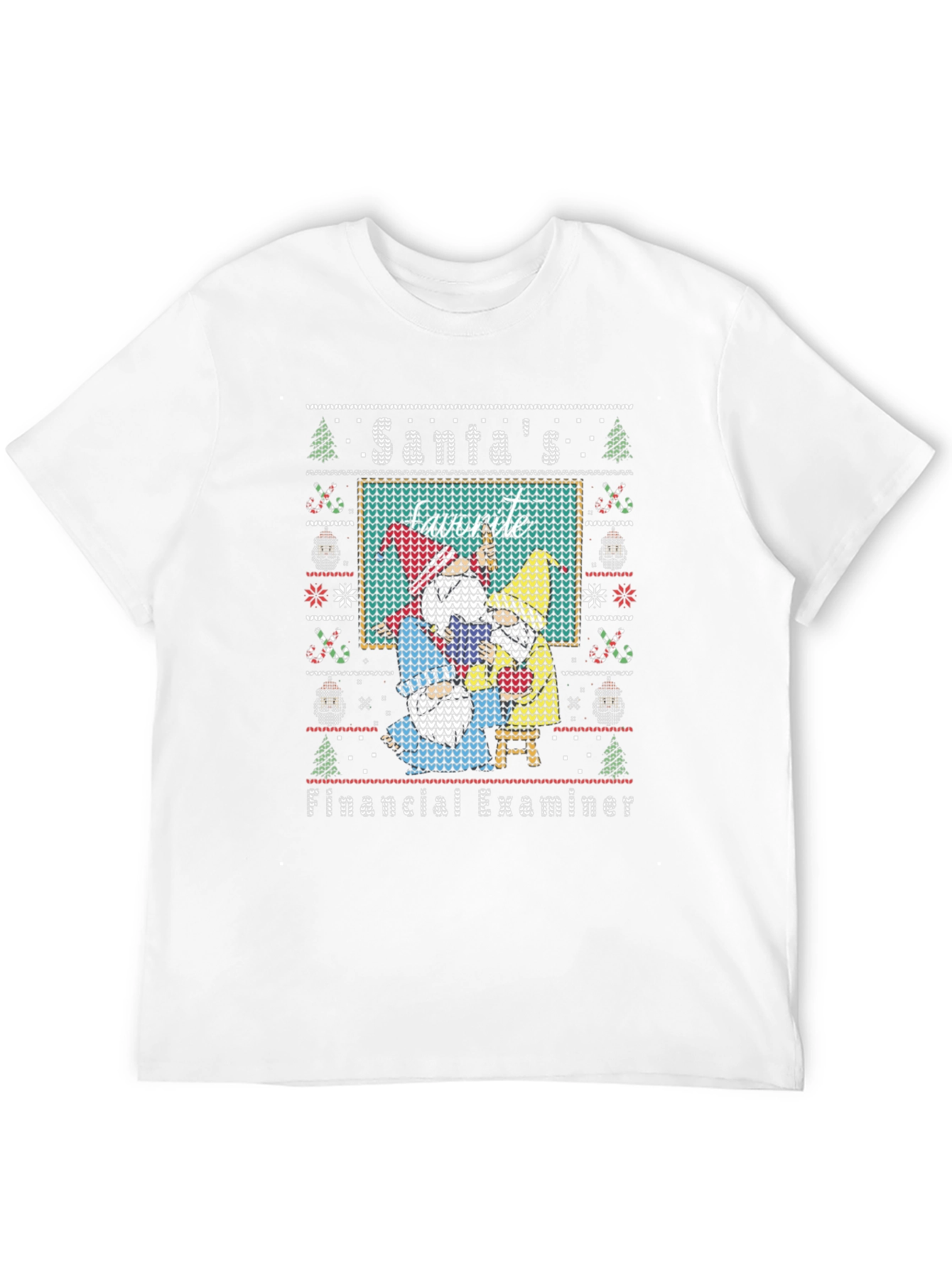 Santas Favorite Financial Examiner Ugly Sweater T-Shirt
