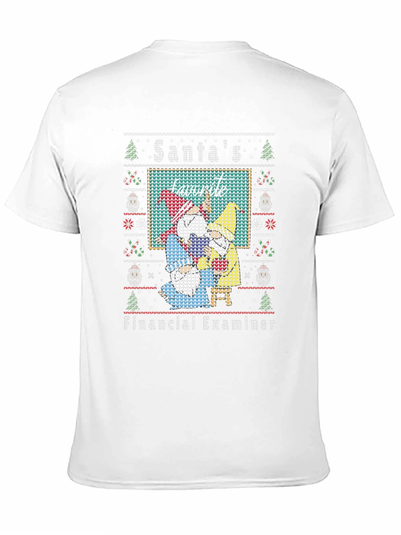Santas Favorite Financial Examiner Ugly Sweater T-Shirt