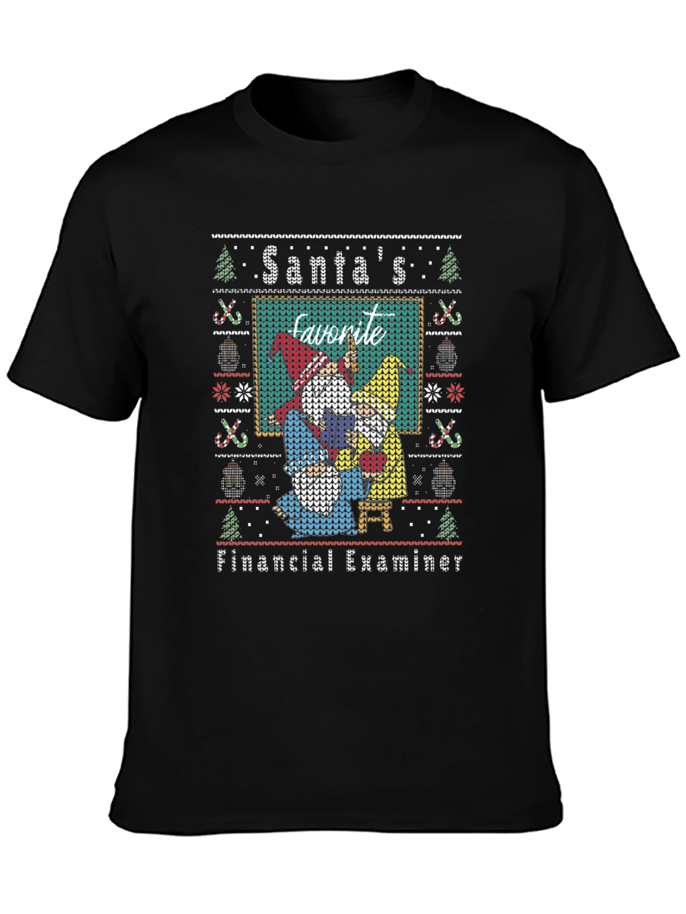 Santas Favorite Financial Examiner Ugly Sweater T-Shirt