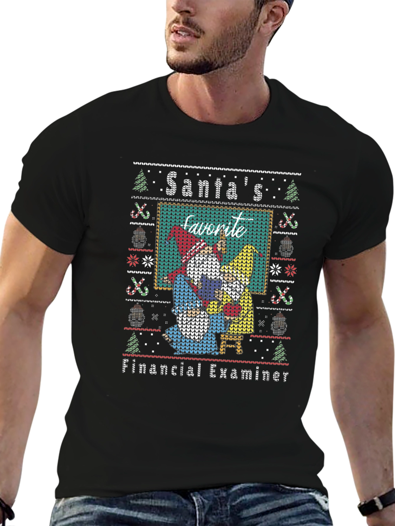 Santas Favorite Financial Examiner Ugly Sweater T-Shirt