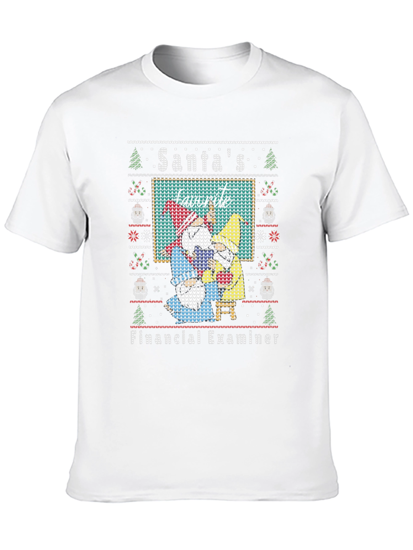 Santas Favorite Financial Examiner Ugly Sweater T-Shirt