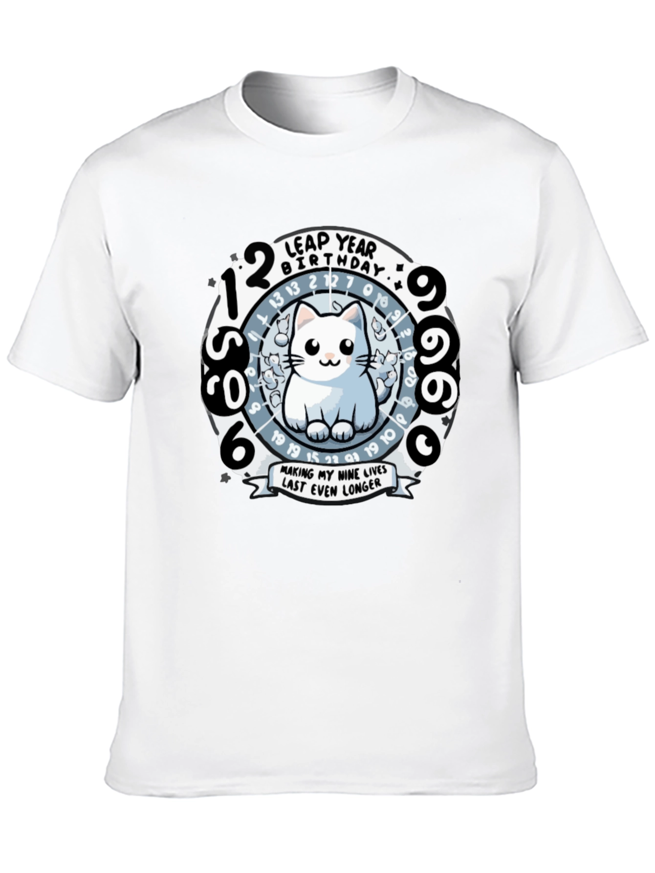 Leap Year Birthday Cat T-Shirt