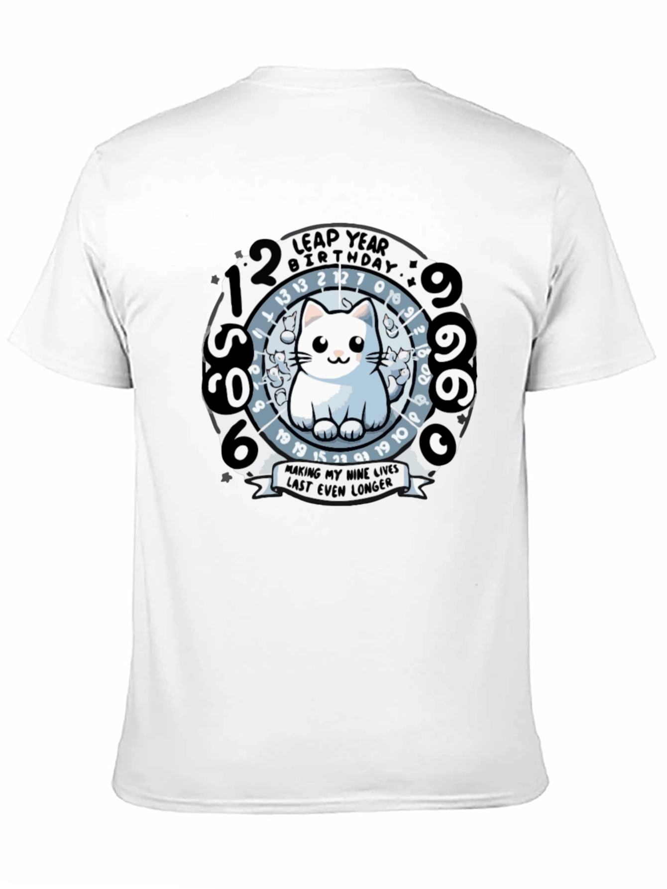 Leap Year Birthday Cat T-Shirt