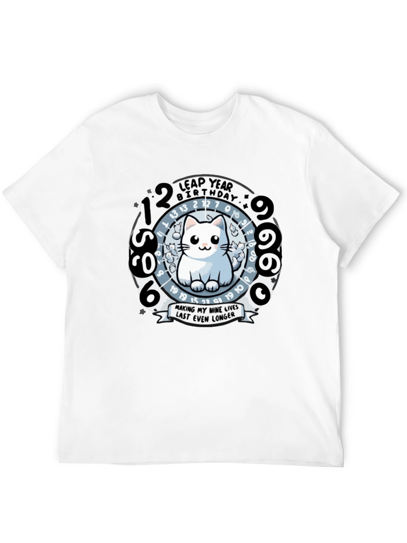 Leap Year Birthday Cat T-Shirt