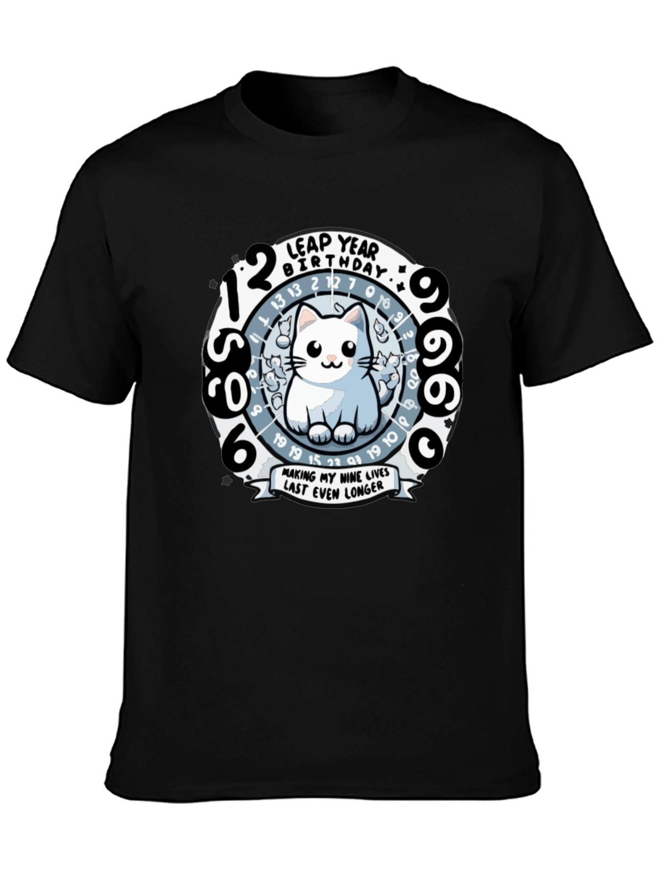 Leap Year Birthday Cat T-Shirt