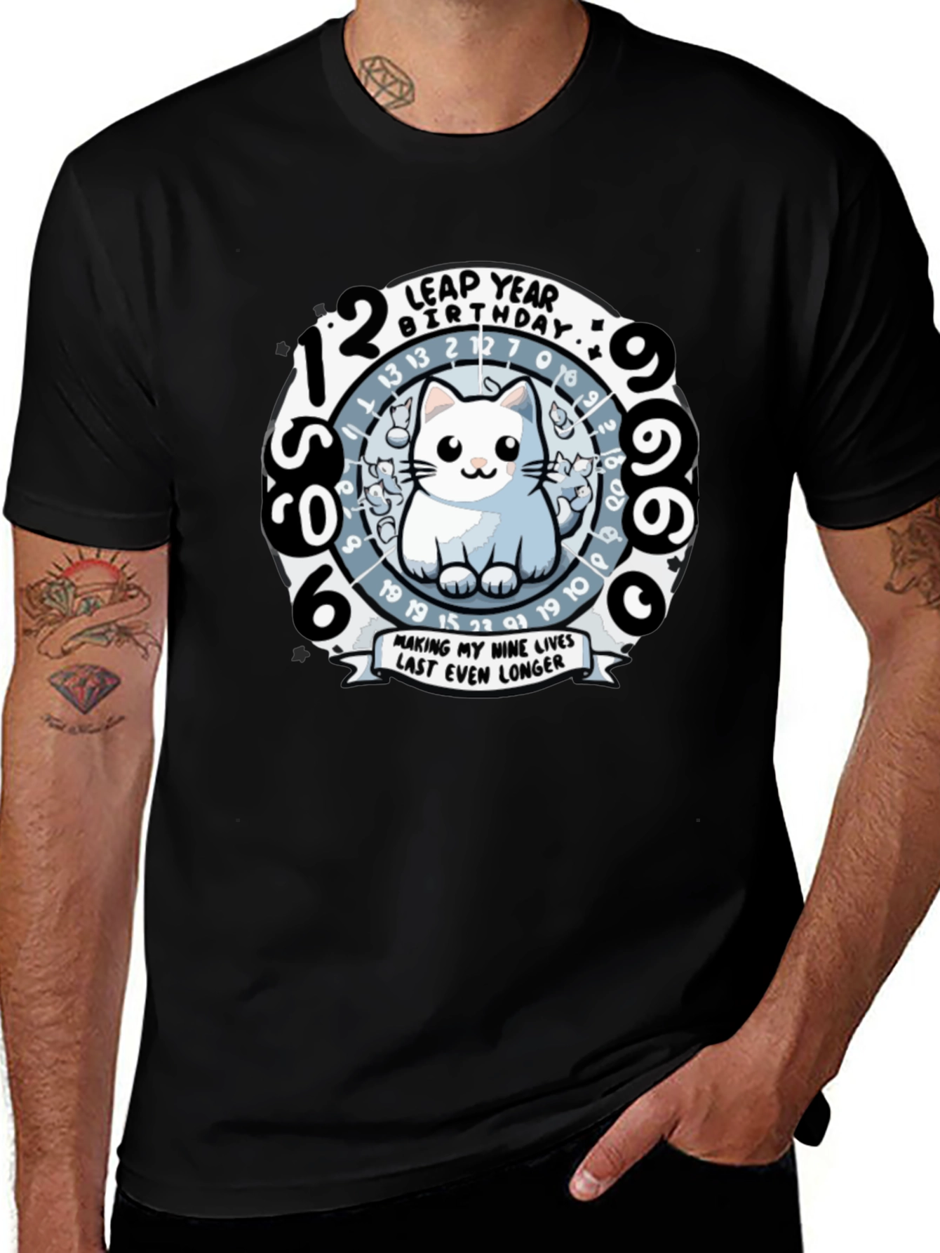 Leap Year Birthday Cat T-Shirt