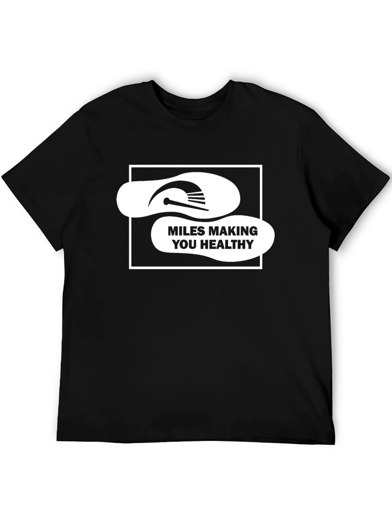Miles Making You Healthy Black T-Shirt