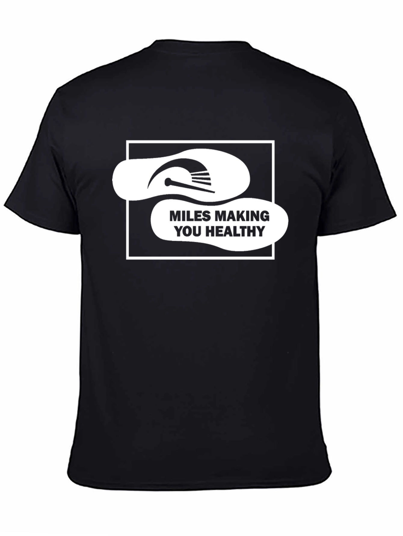 Miles Making You Healthy Black T-Shirt