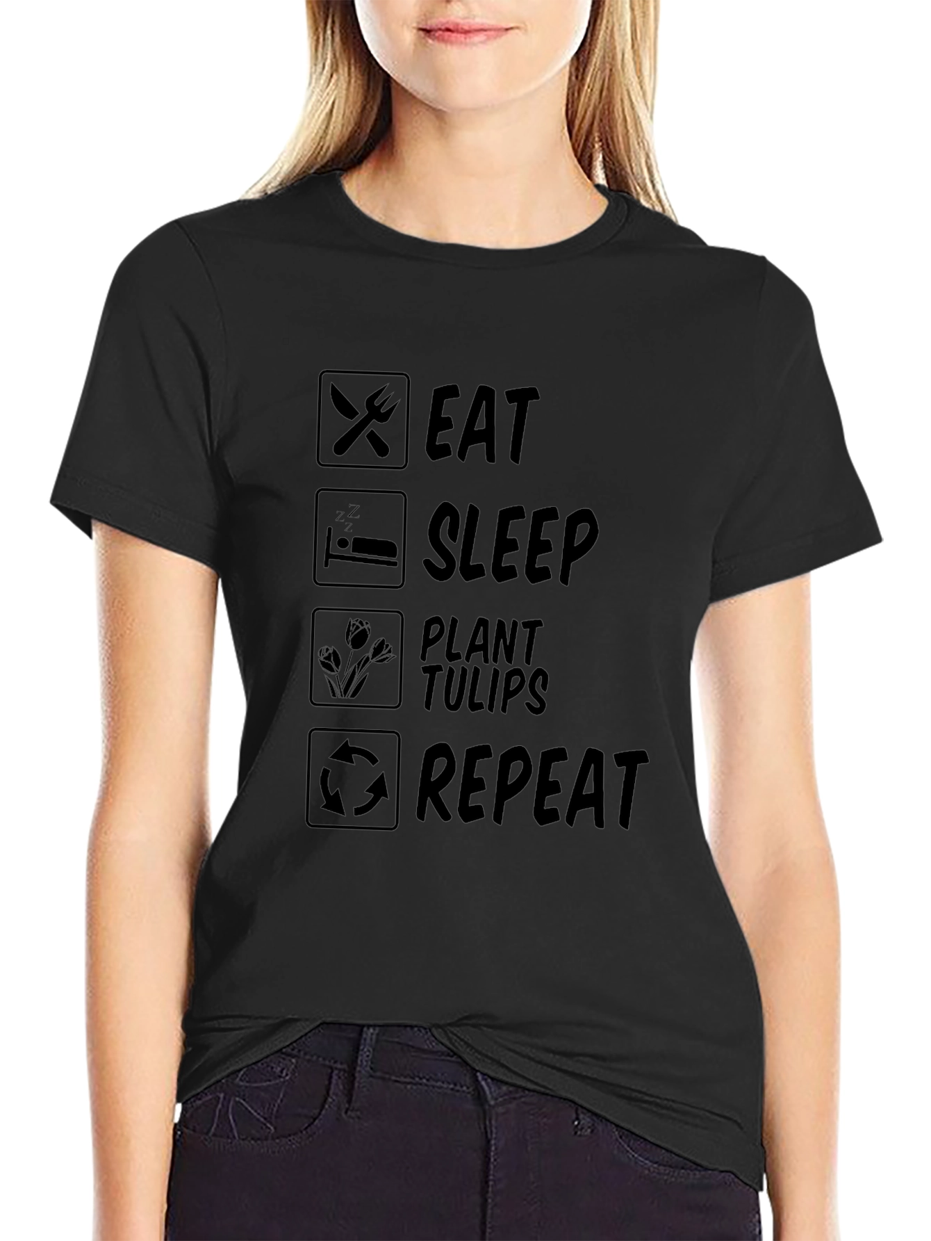Eat Sleep Plant Tulips Repeat T-Shirt