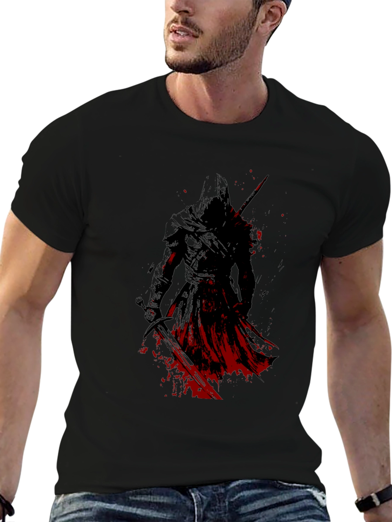 Assassin Graphic T-Shirt - Dark Warrior Design