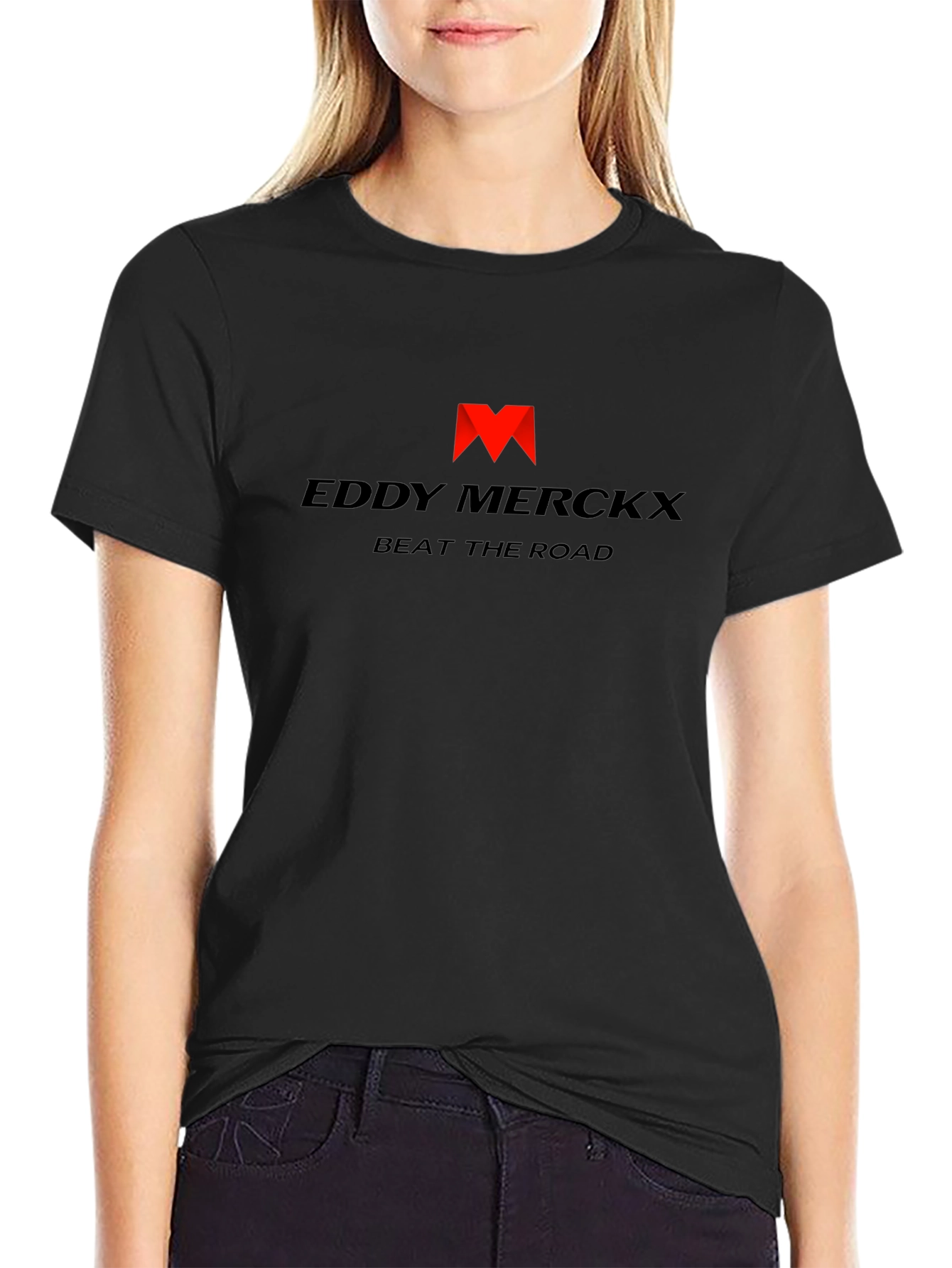 Eddy Merckx Beat the Road Black T-Shirt